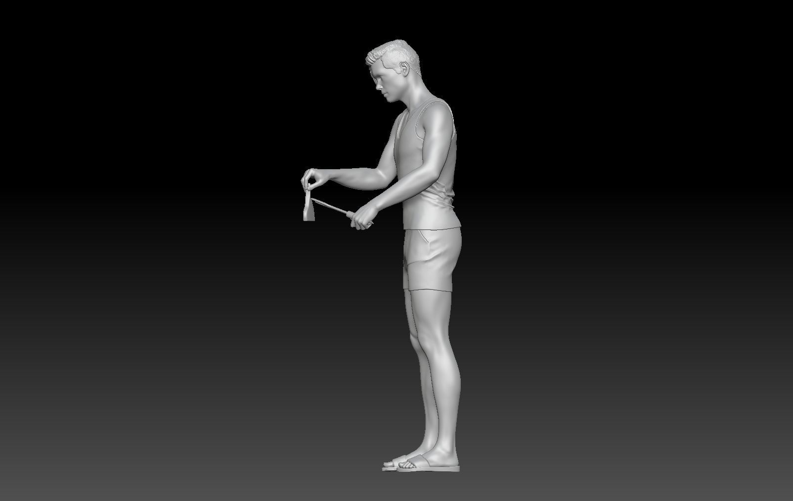 BBQ MAN 2 3D print model_2