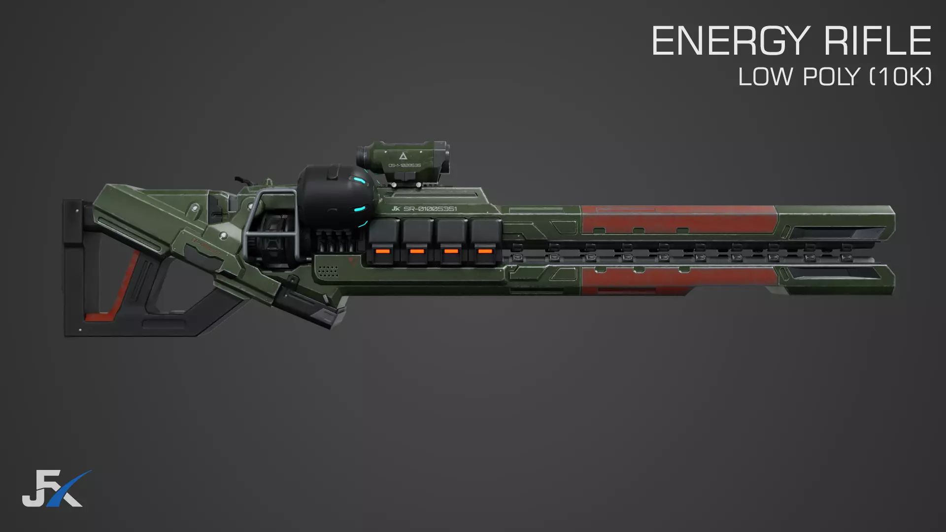 PBR-Energy rifle 3D model
