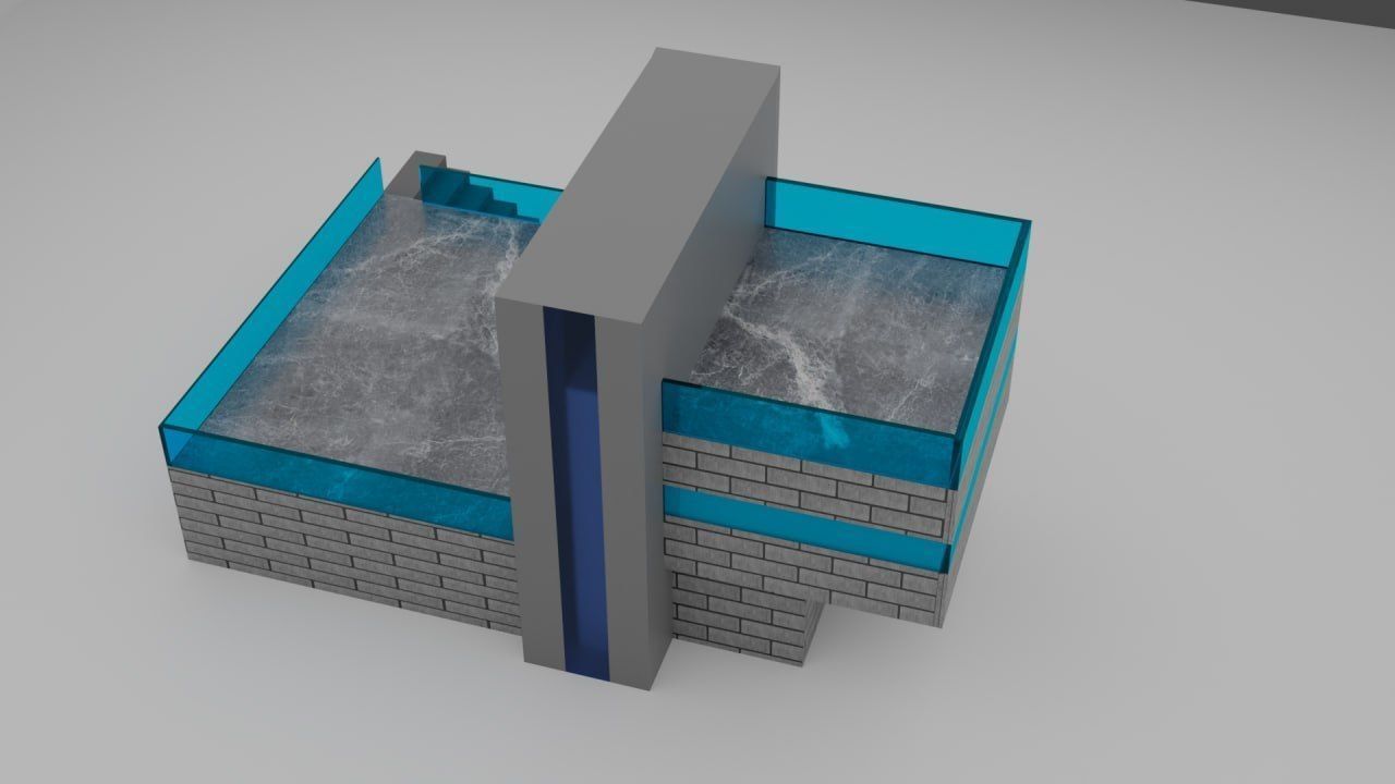 high tec house  3D model_3