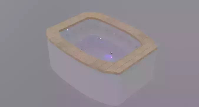 Jacuzzi Hot Tub Low-poly 3D model
