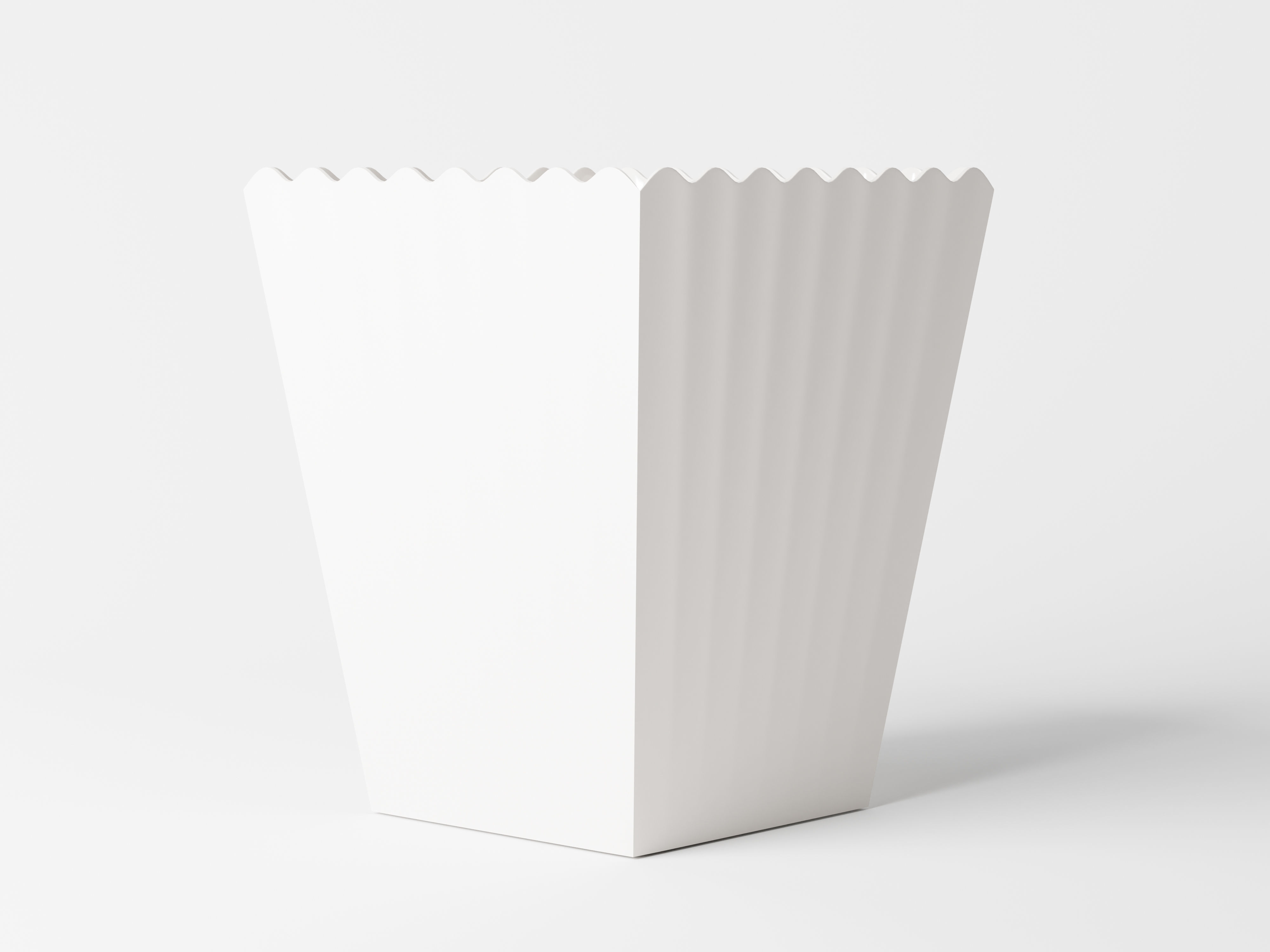 Popcorn Box Low-poly 3D model_4