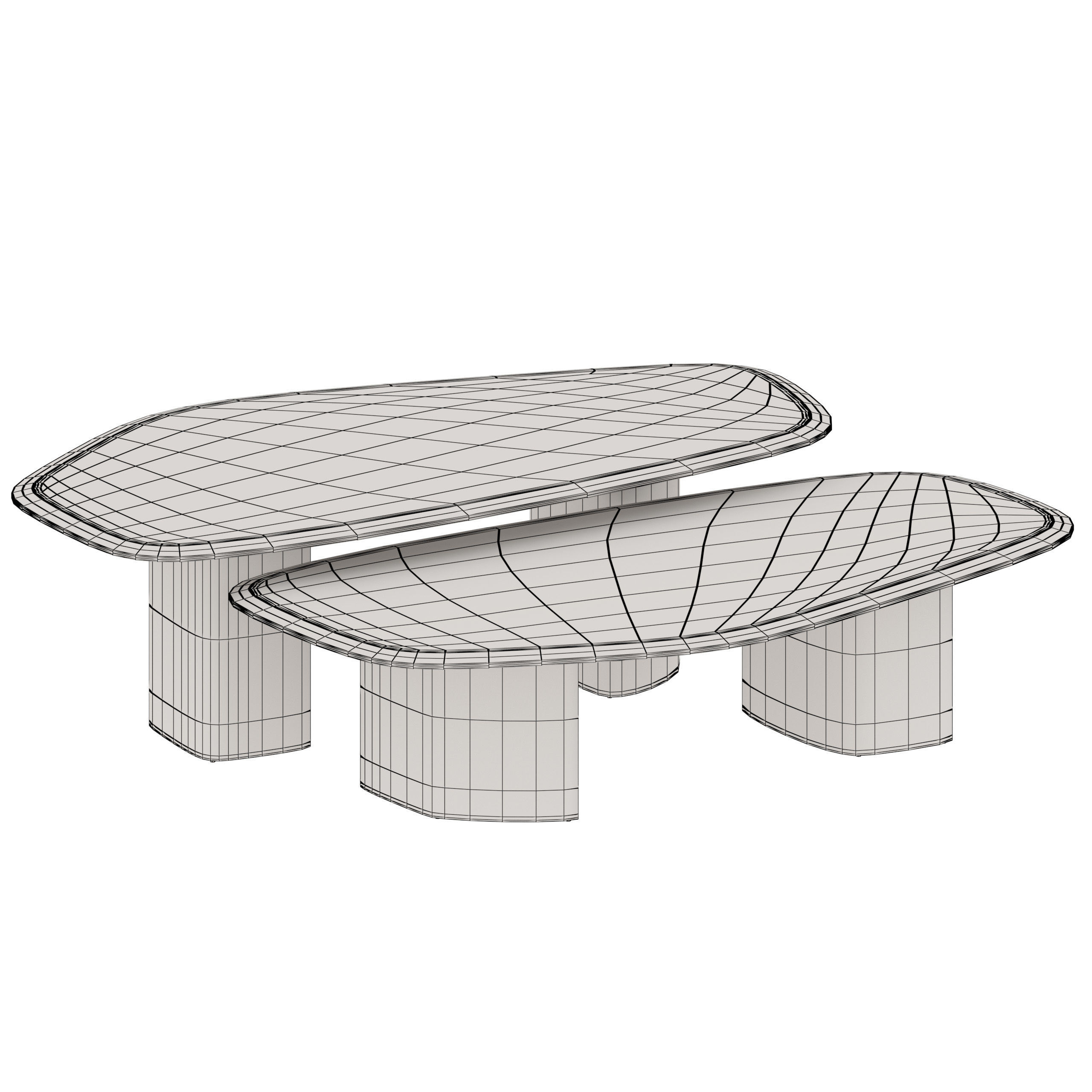 Palecek Caleb Coffee Table 3D model_5