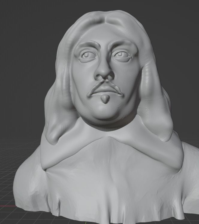 Pierre de Fermat 3D print model_3
