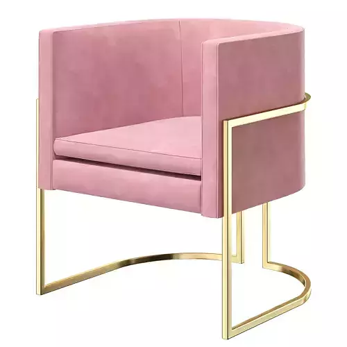 JULIUS CHAIR - STAINLESS STEEL AND VELVET