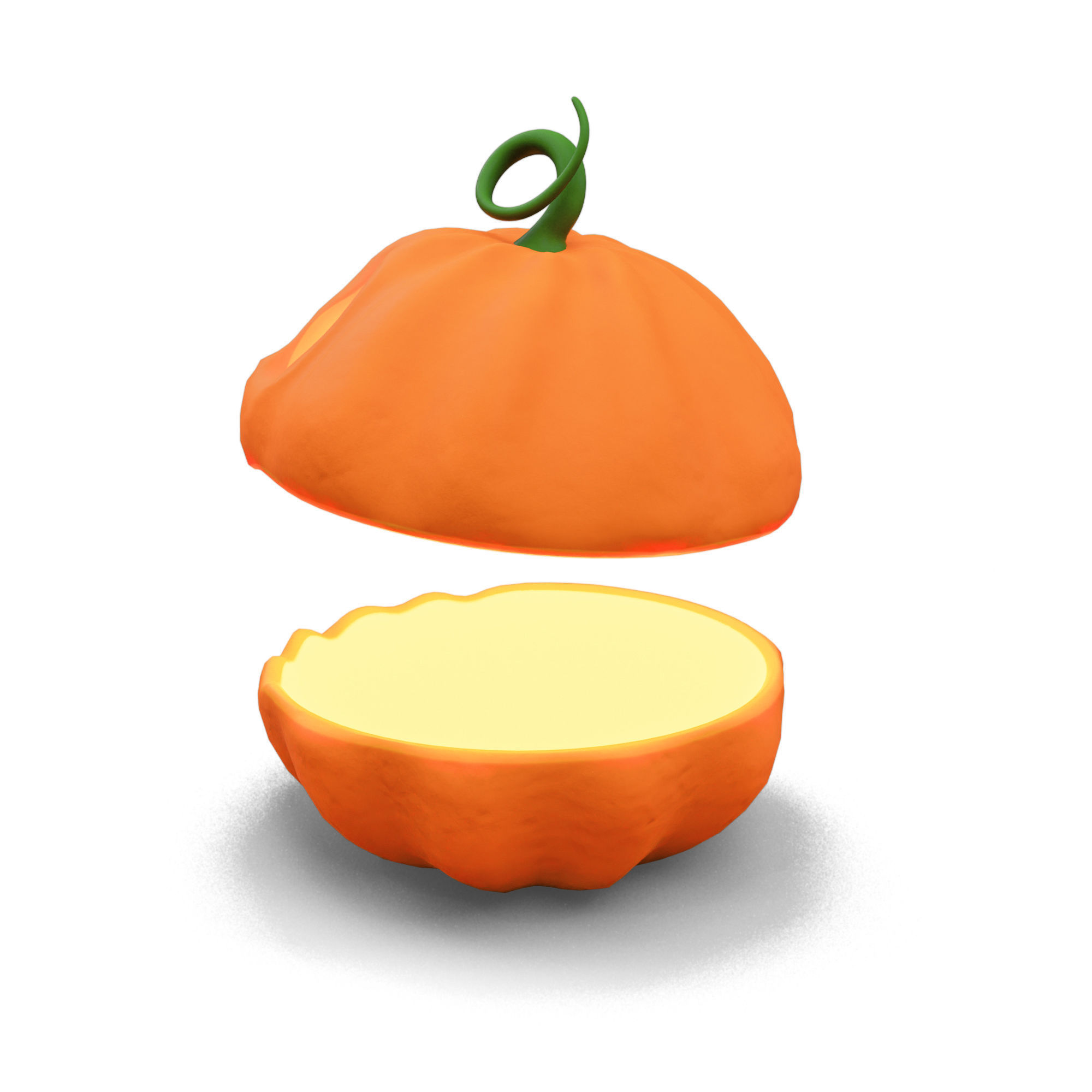 Halloween Pumpkin Chest 3D model_10