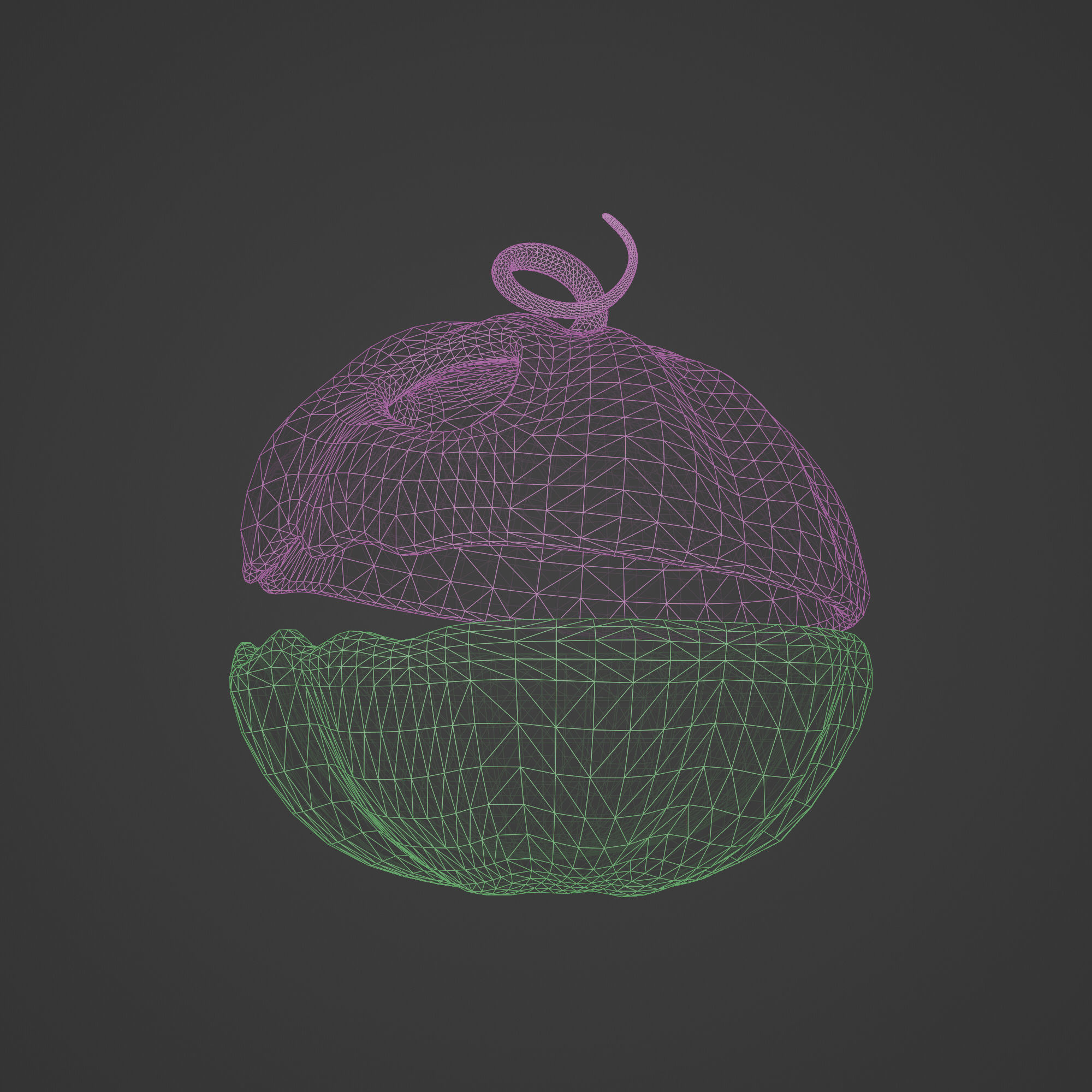 Halloween Pumpkin Chest 3D model_9
