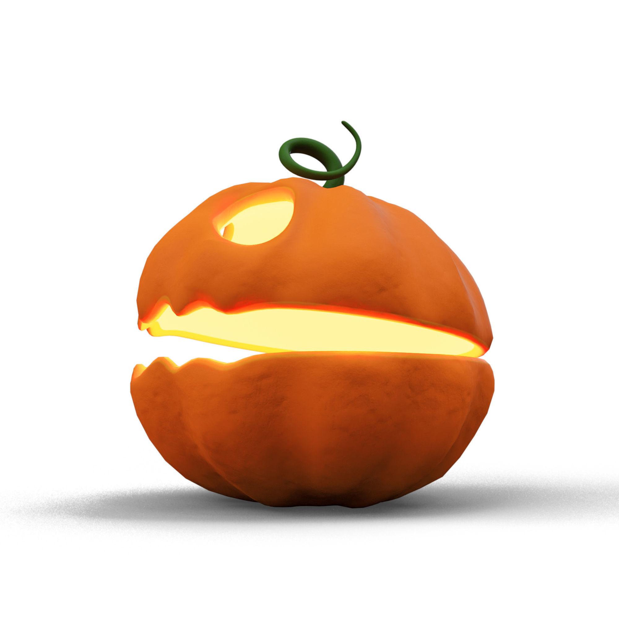 Halloween Pumpkin Chest 3D model_7