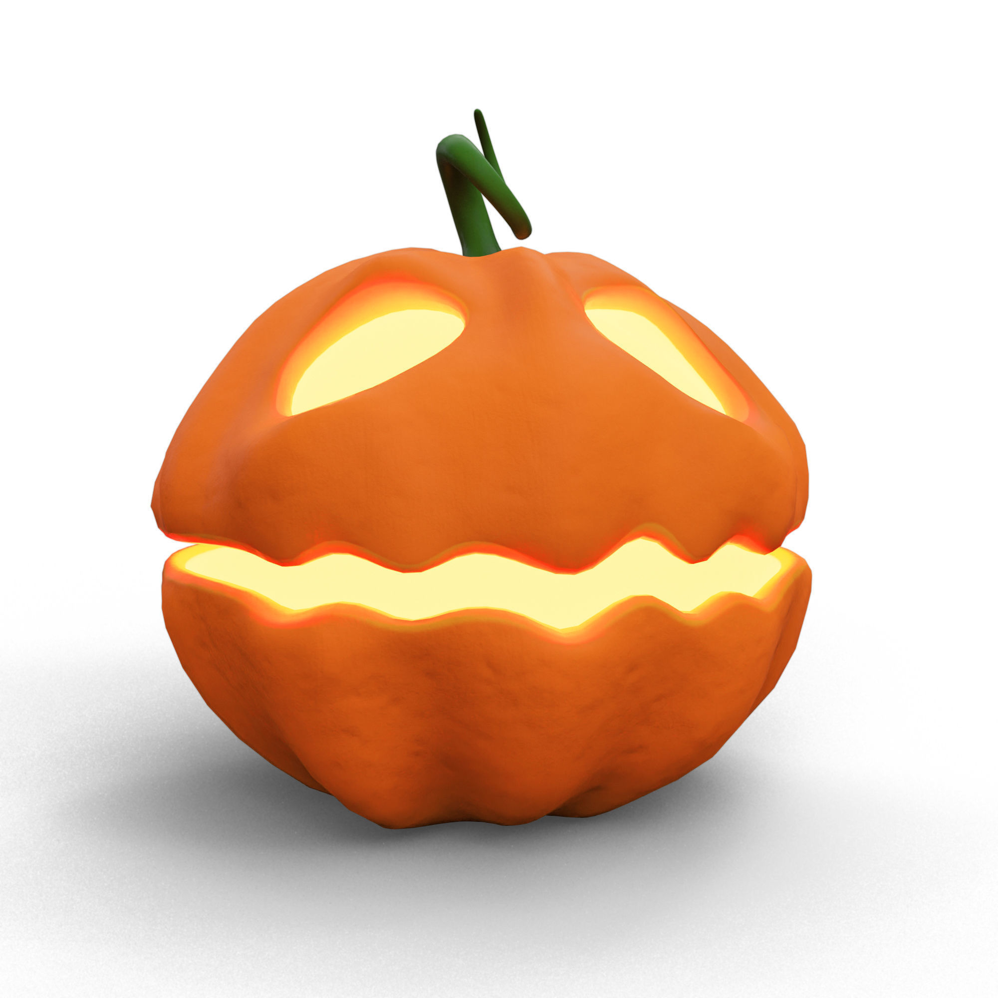 Halloween Pumpkin Chest 3D model_1