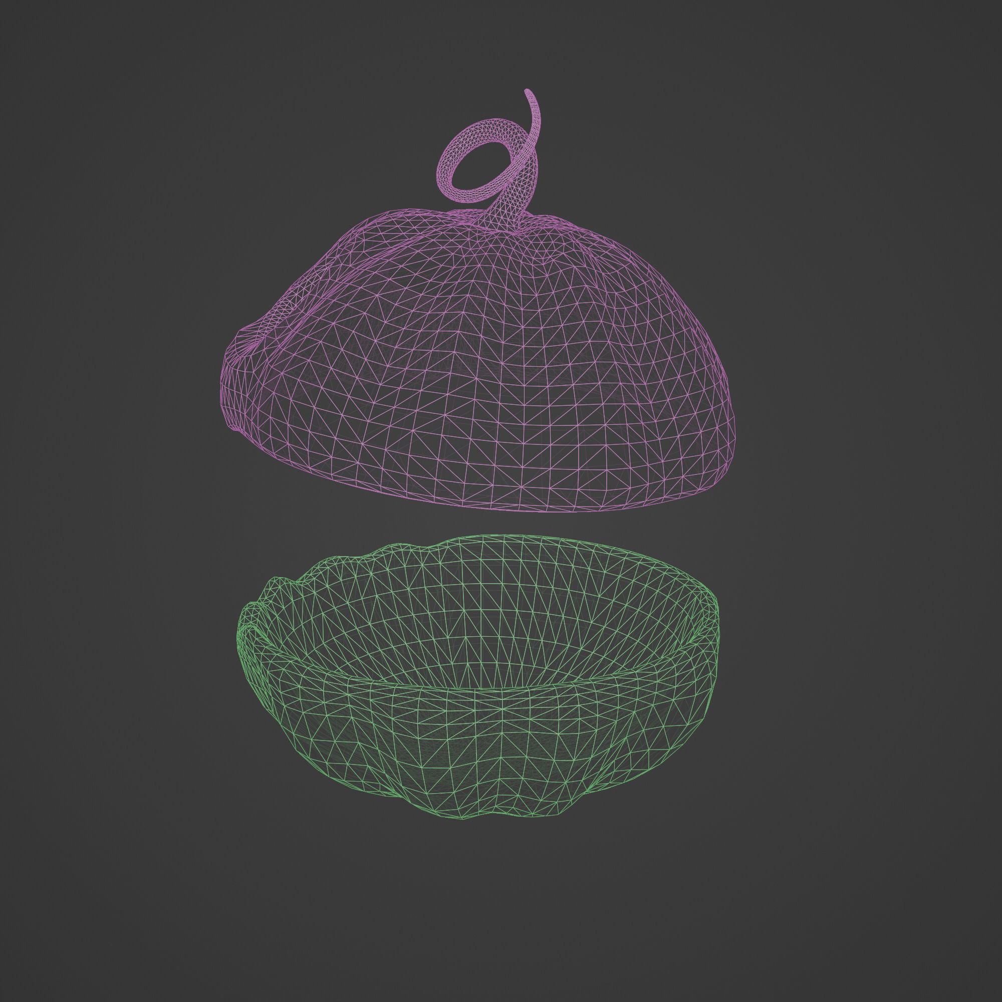Halloween Pumpkin Chest 3D model_12