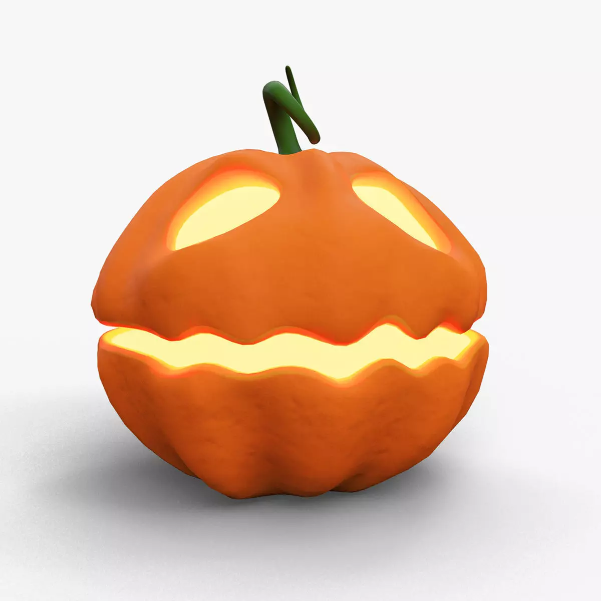 Halloween Pumpkin Chest 3D model_0