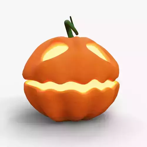 Halloween Pumpkin Chest 3D model