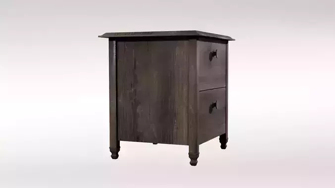 wooden nightstand