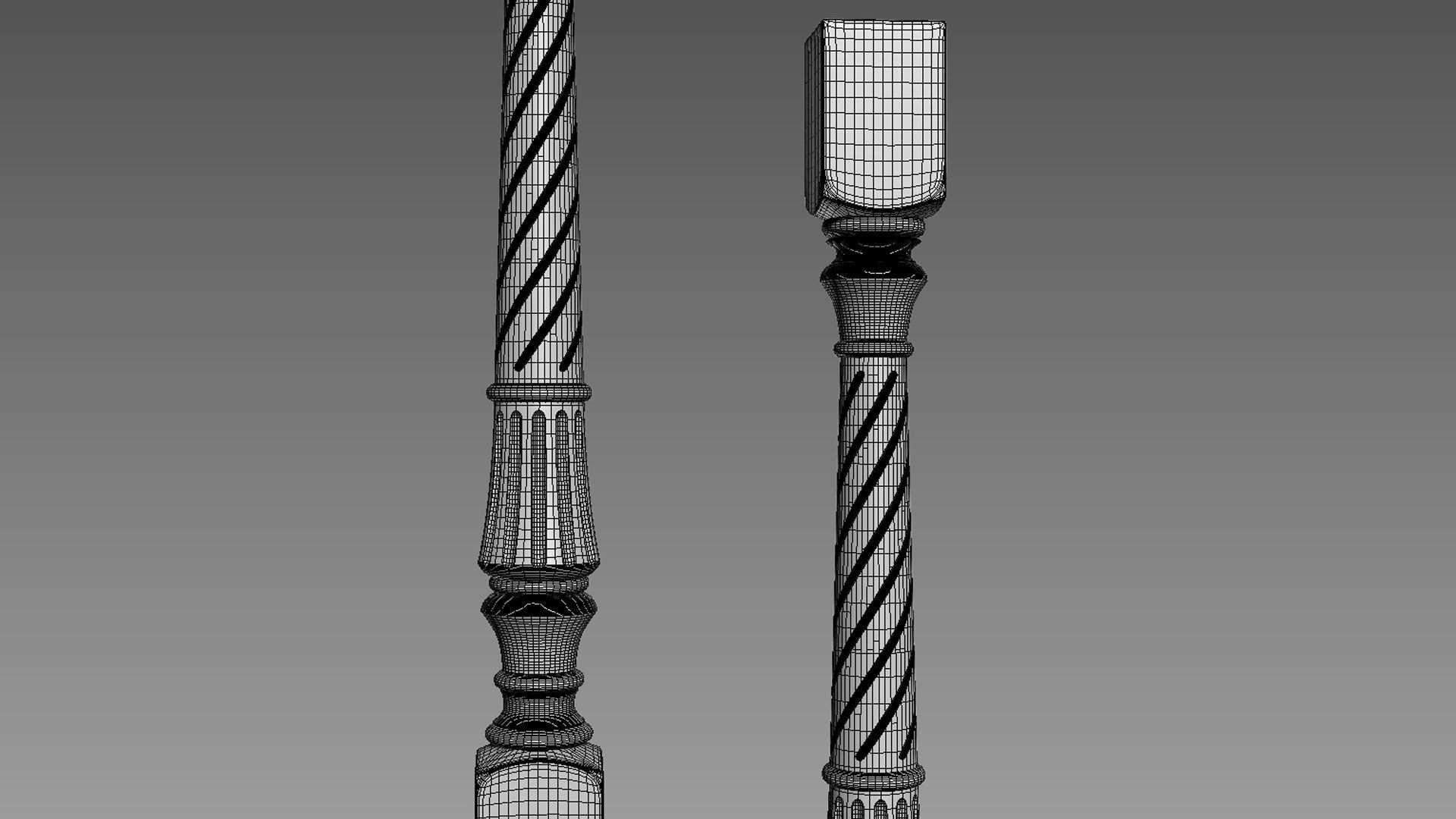 Baluster Free 3D model_5
