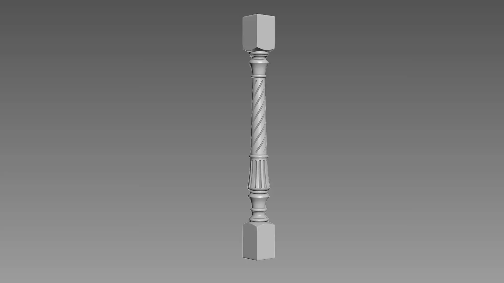 Baluster Free 3D model_0