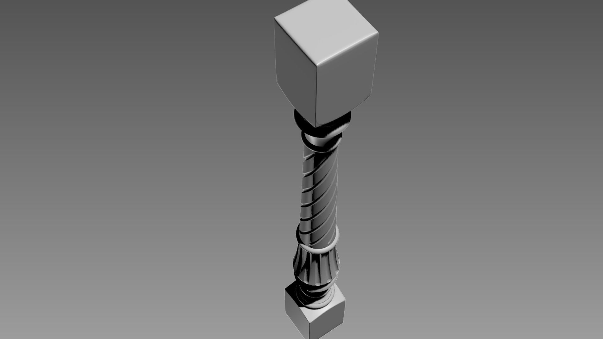 Baluster Free 3D model_4