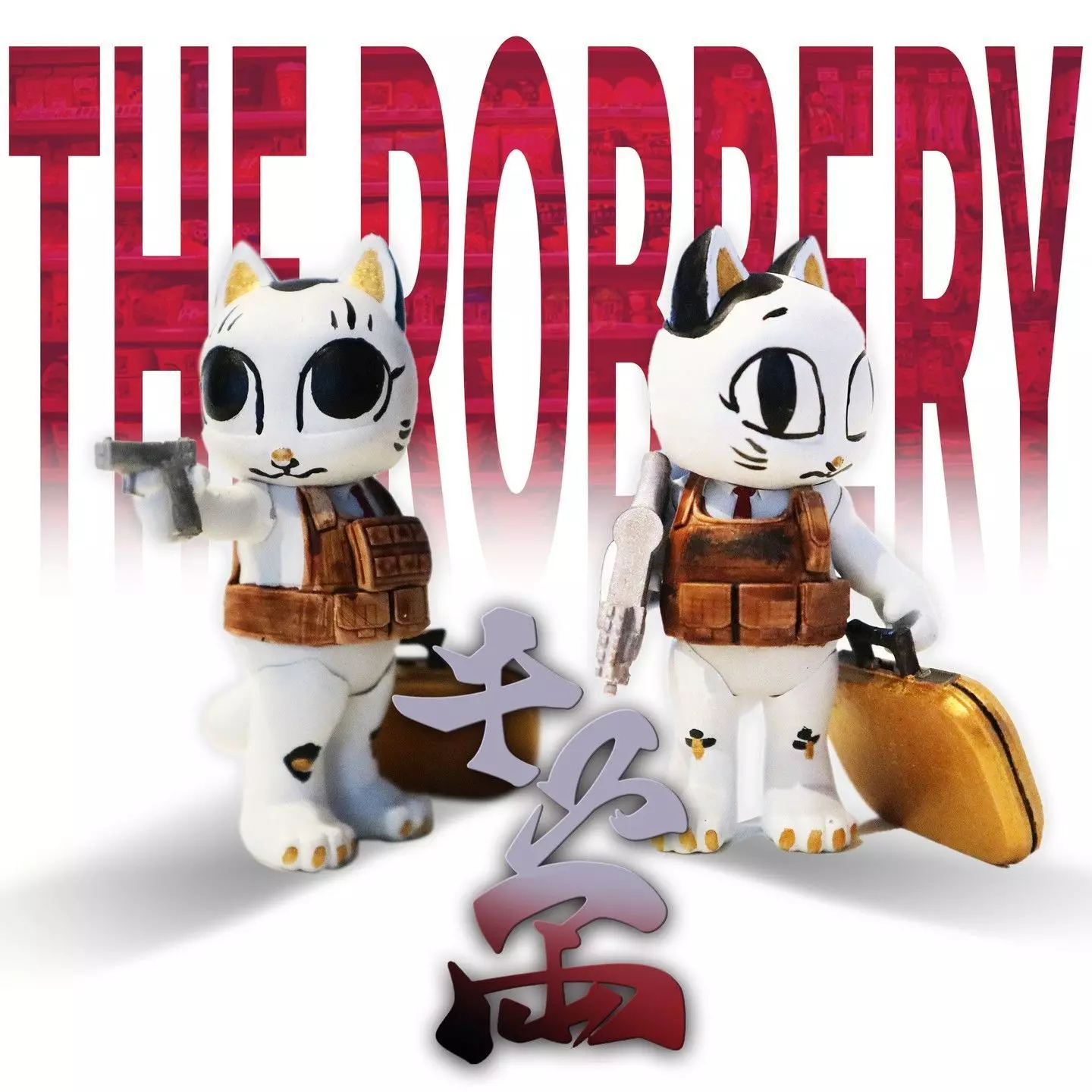 The  Lucky Rob Cat with Glock 3D print model_0