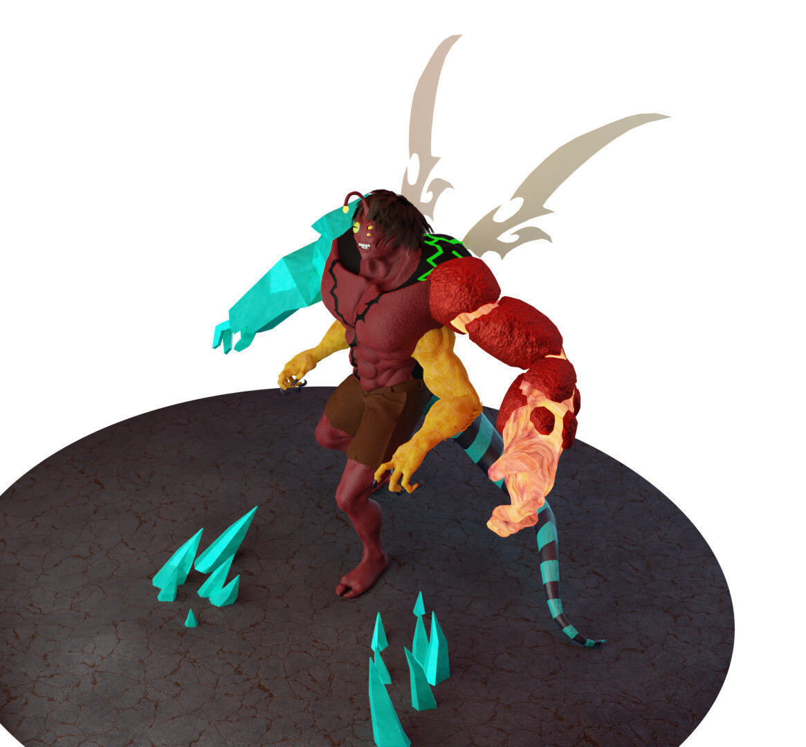 ben10 vs  kevin  3D model_3