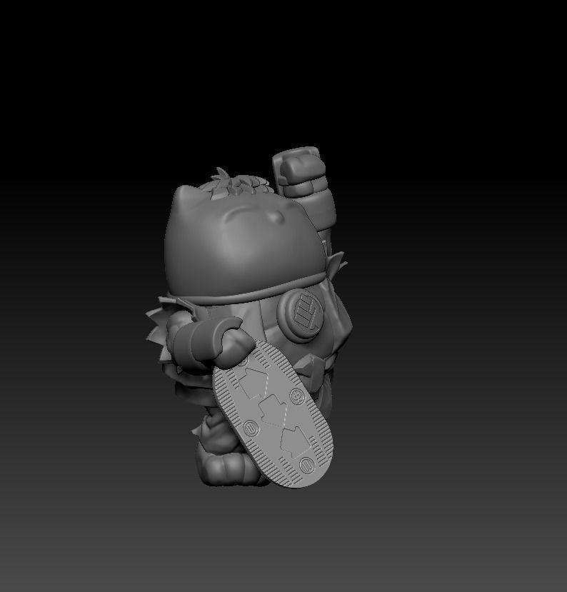 Sho Ryu Cat 3D print model_4