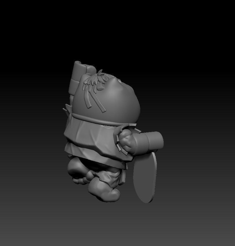 Sho Ryu Cat 3D print model_3