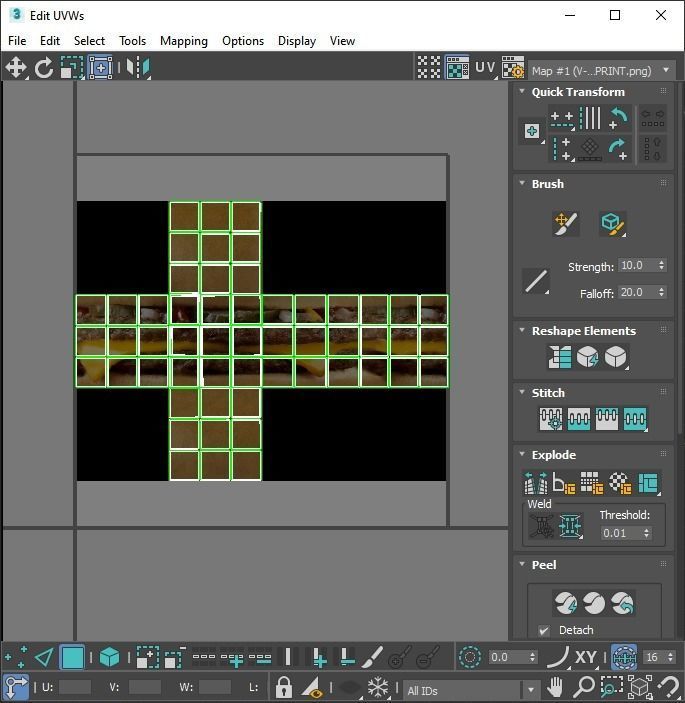 Burger Rubiks Cube 3D model_16