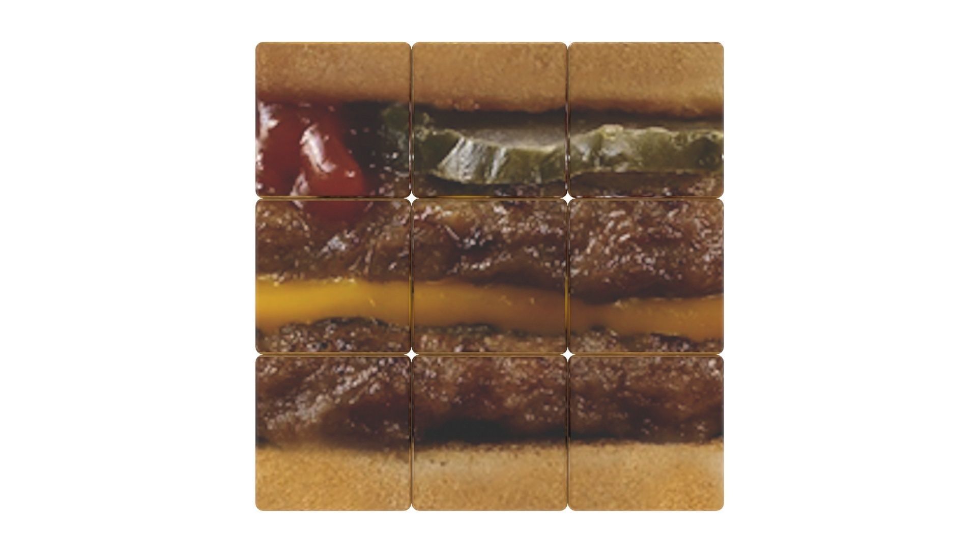 Burger Rubiks Cube 3D model_6