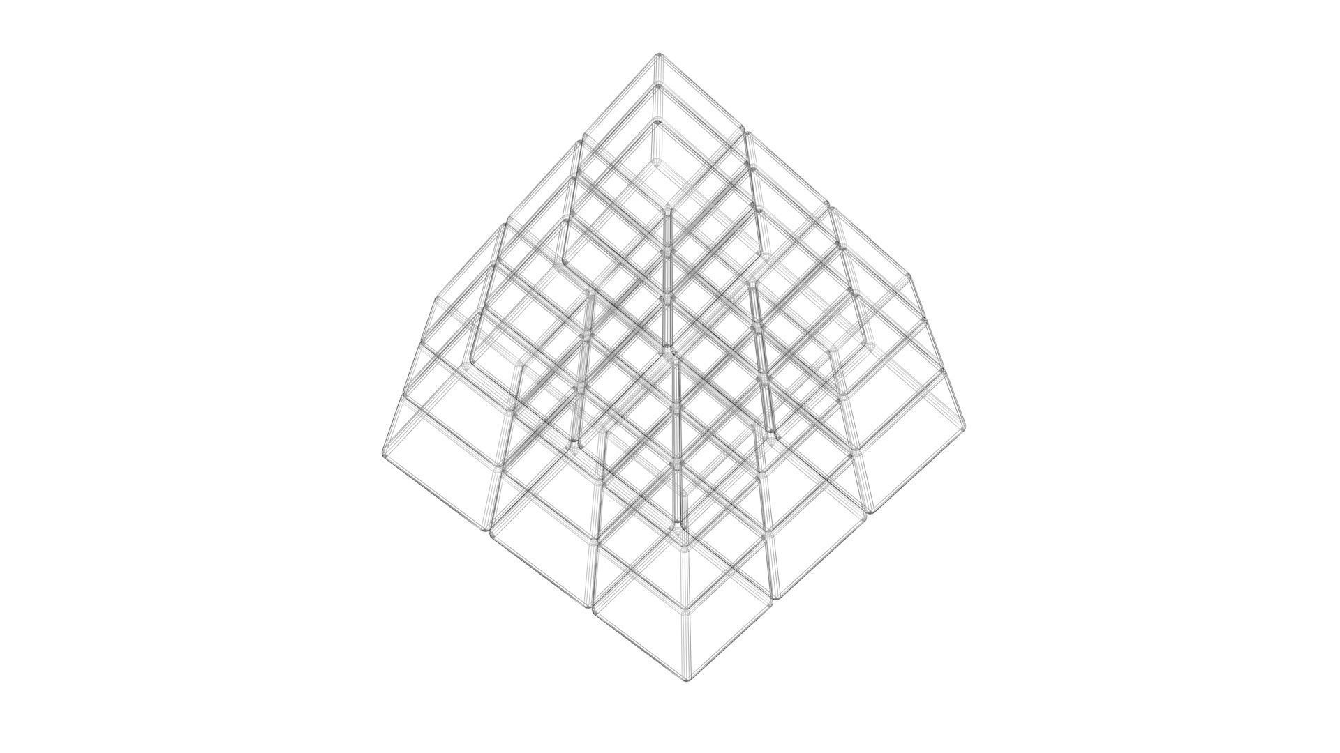 Burger Rubiks Cube 3D model_12