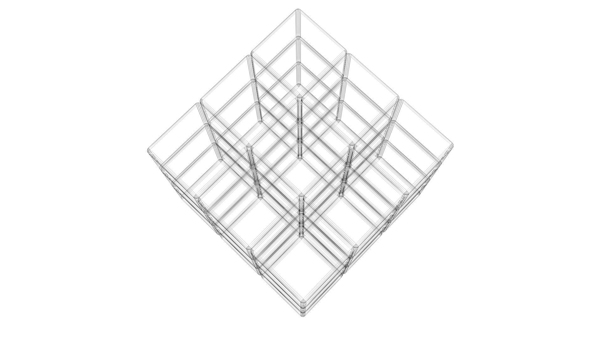 Burger Rubiks Cube 3D model_9