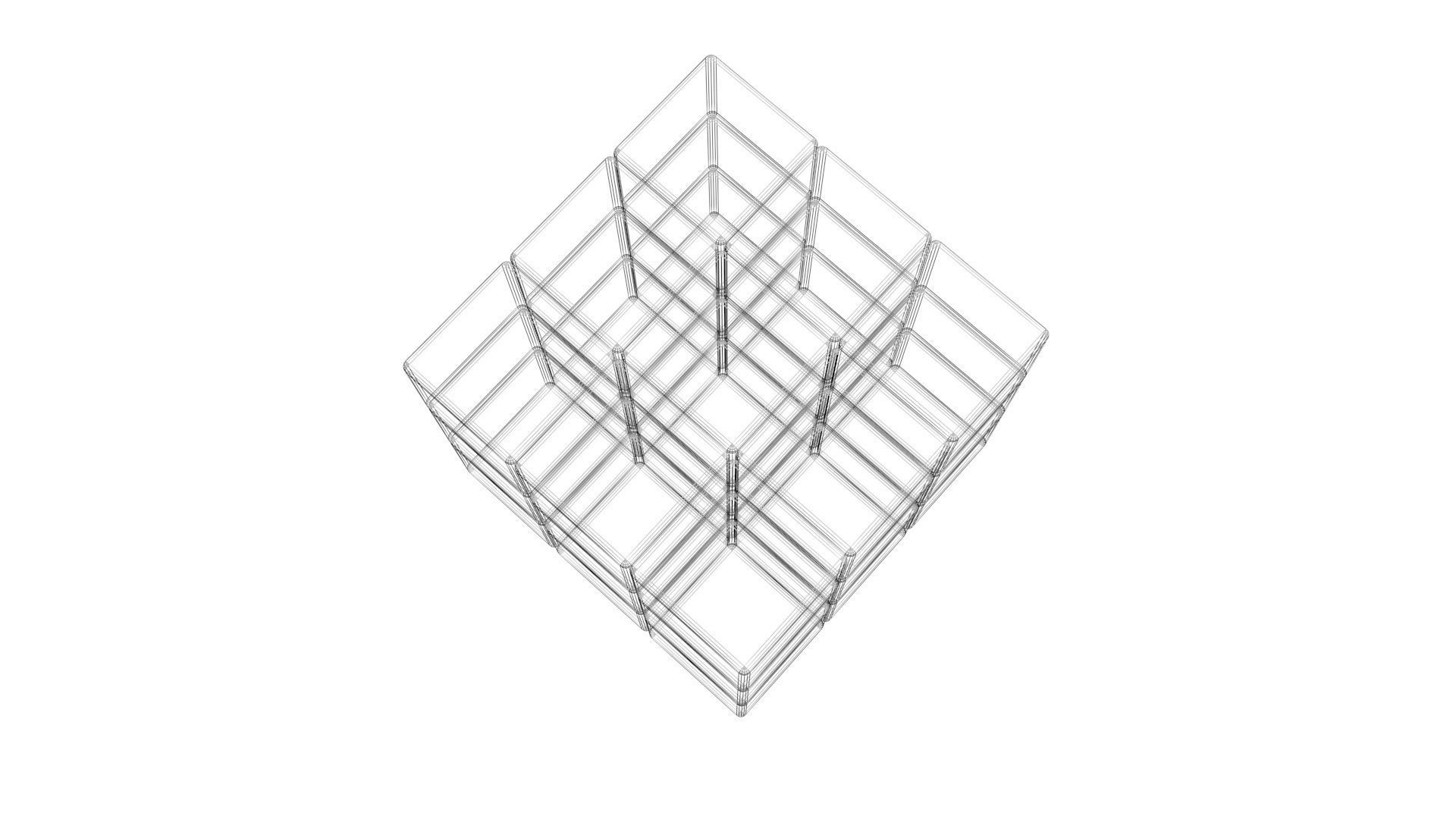 Burger Rubiks Cube 3D model_11