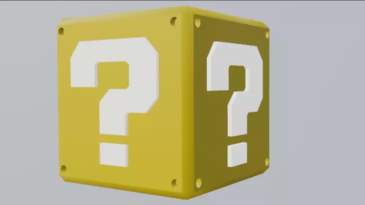 Super Mario Bros Question Block 3D print model_0