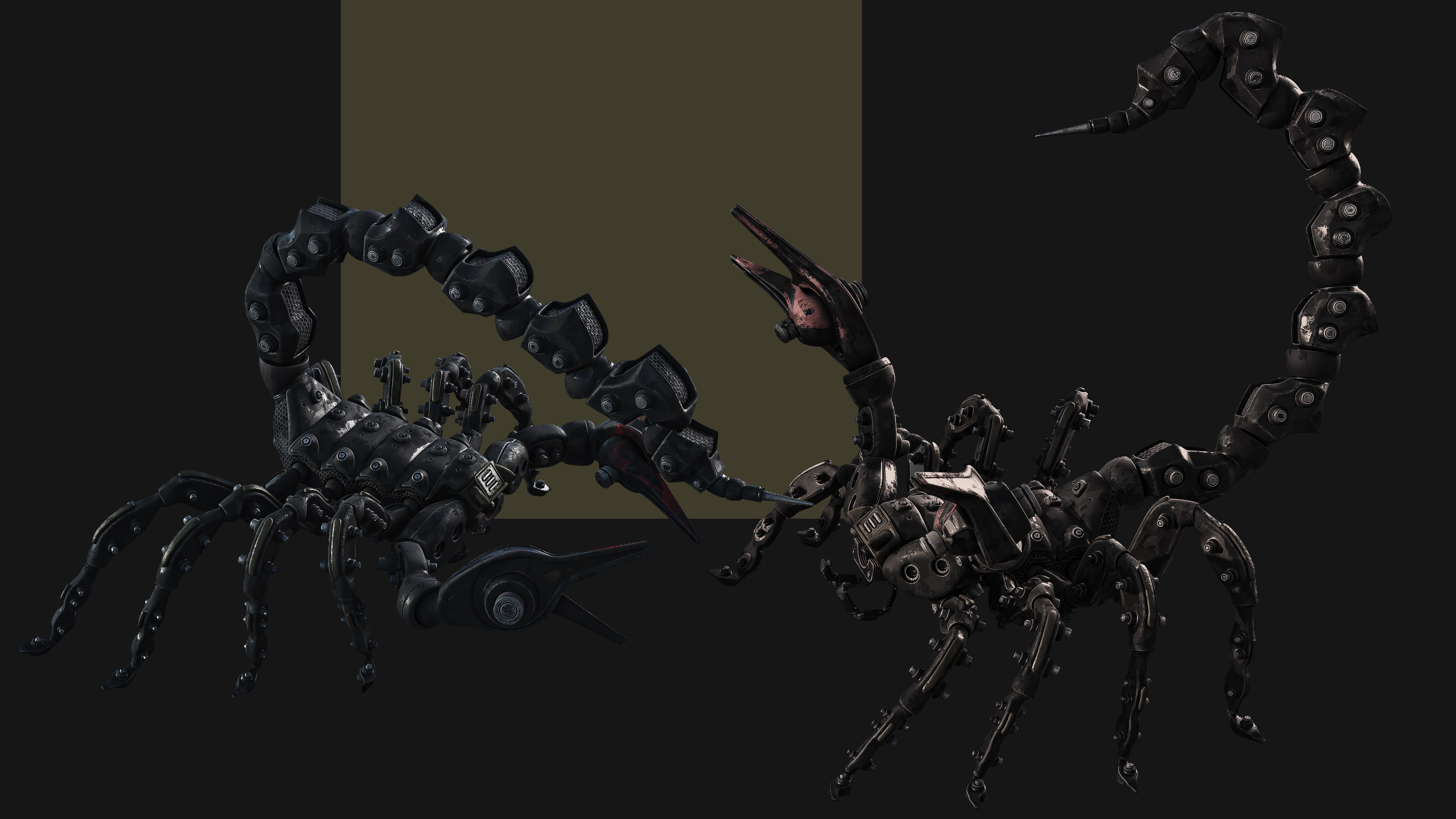 Scorpion Robot Low-poly 3D model_24