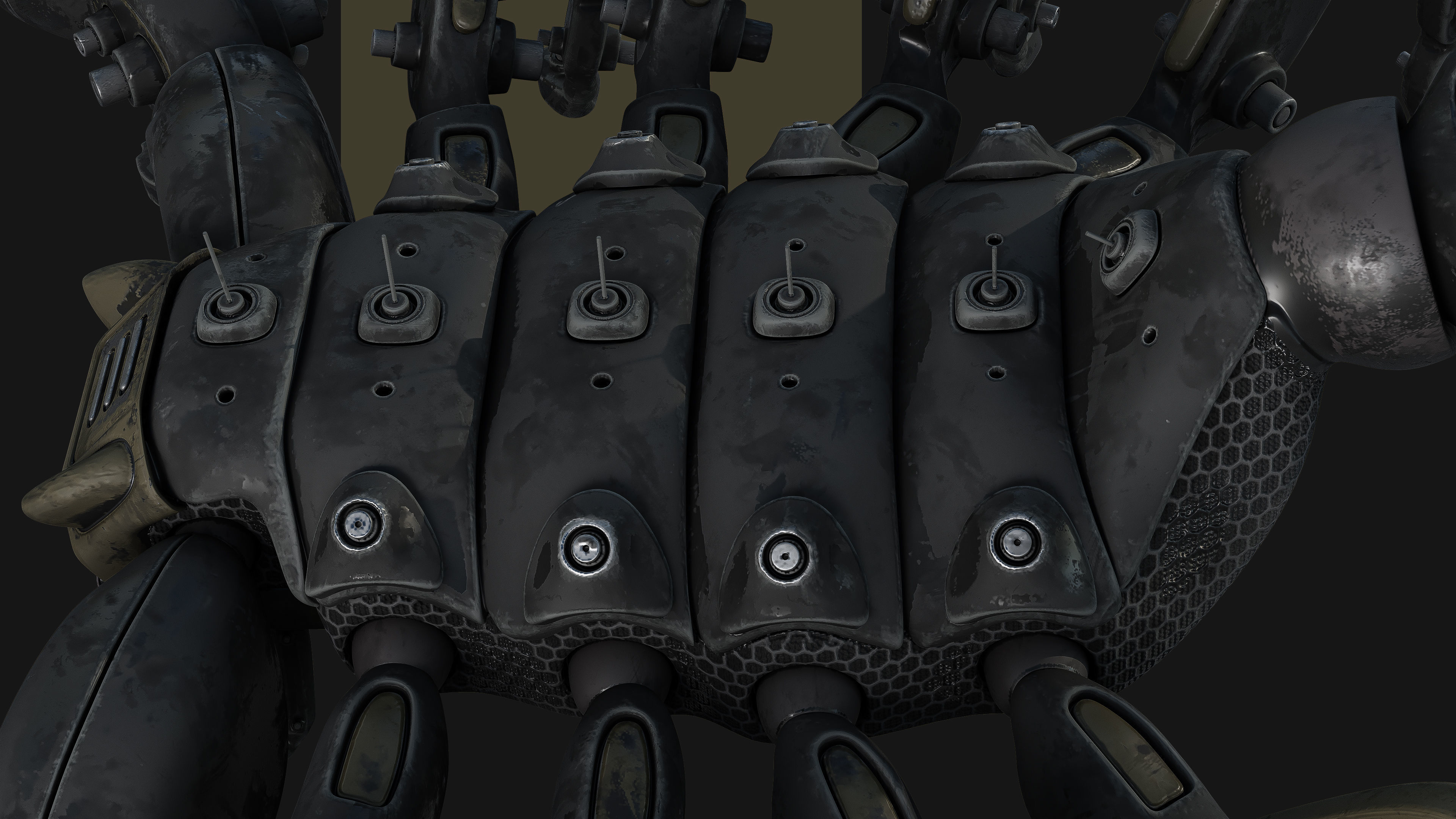 Scorpion Robot Low-poly 3D model_19