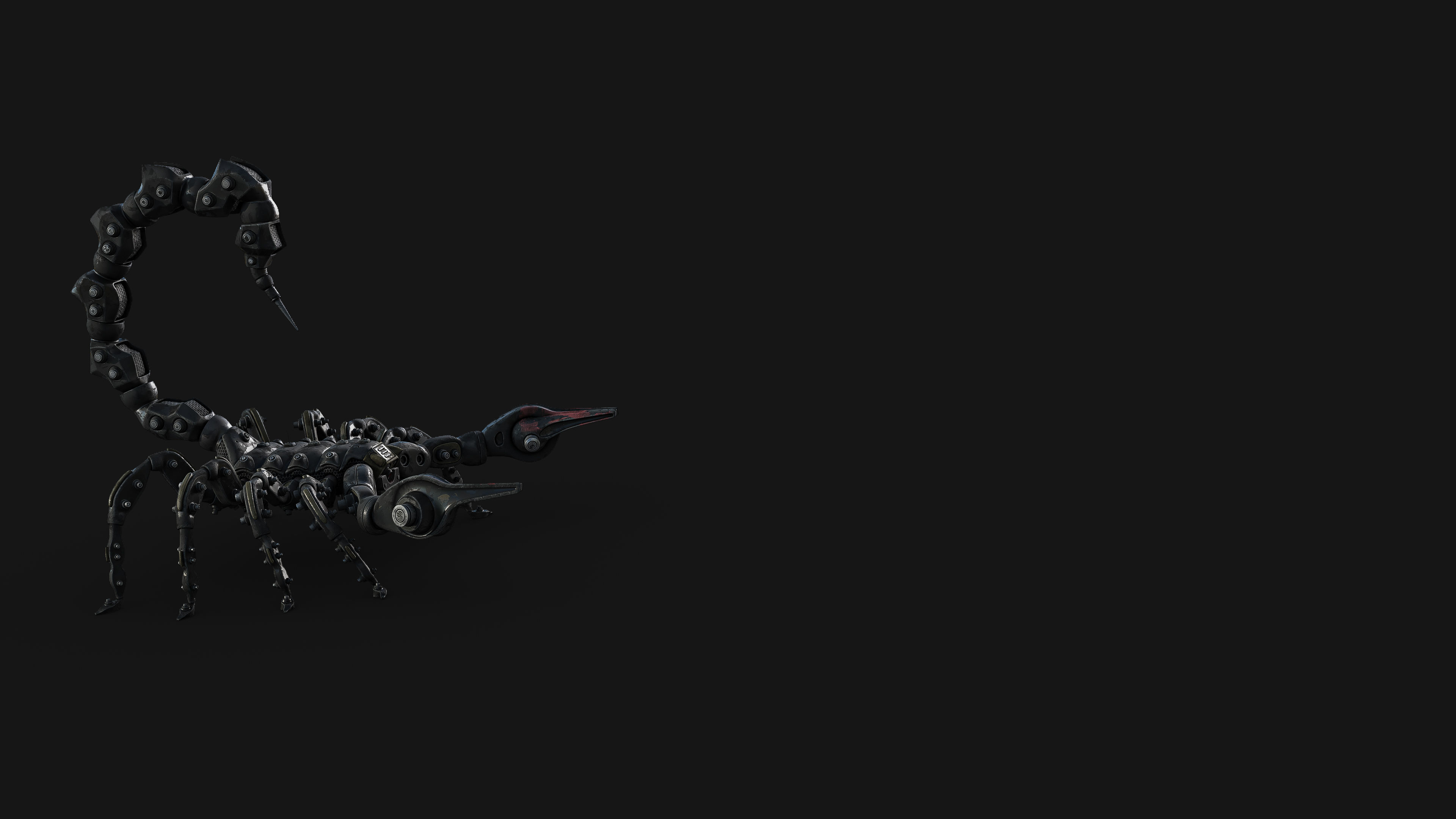 Scorpion Robot Low-poly 3D model_25
