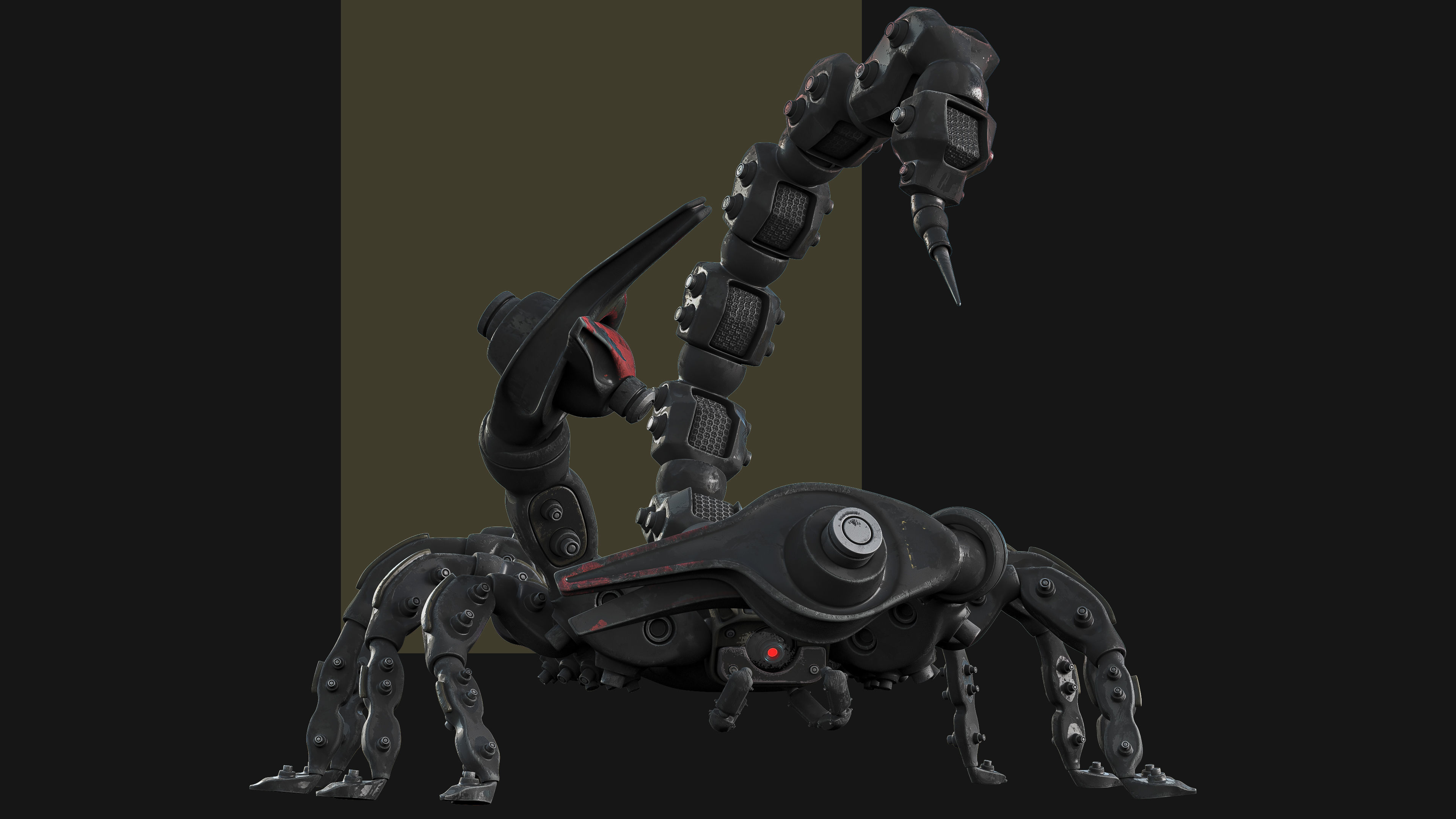 Scorpion Robot Low-poly 3D model_22