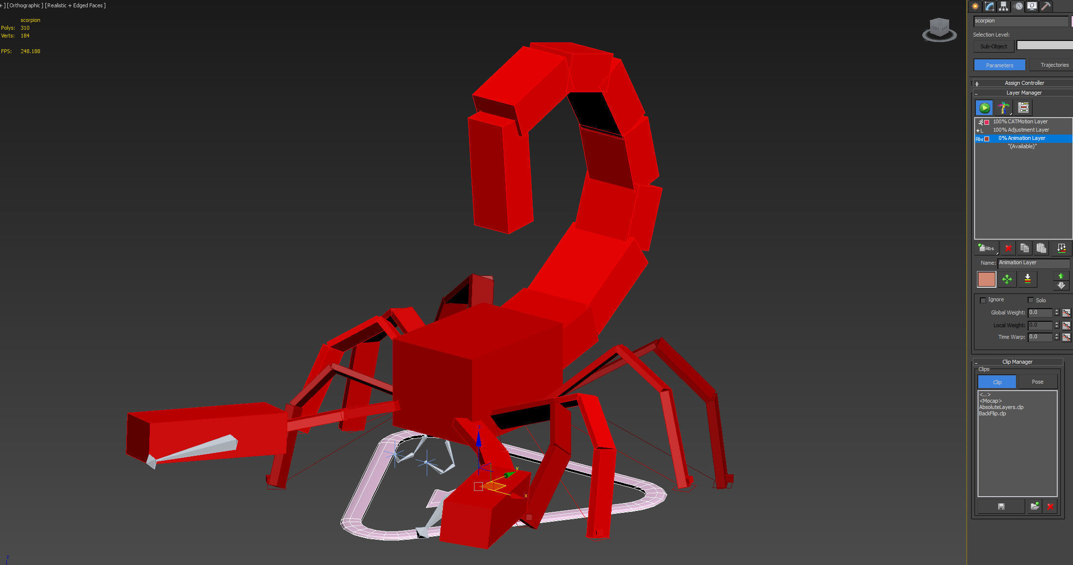 Scorpion Robot Low-poly 3D model_33