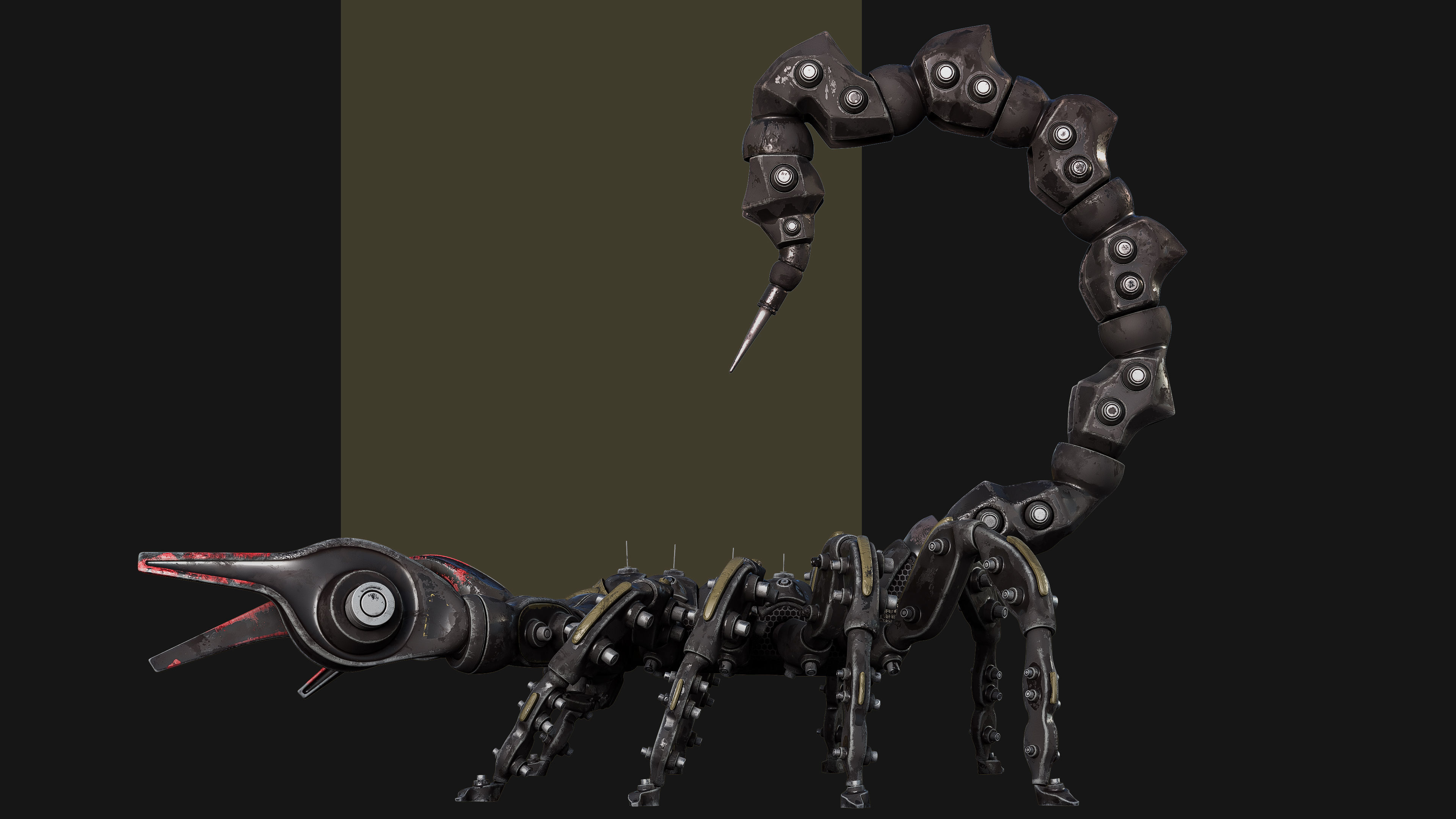 Scorpion Robot Low-poly 3D model_10