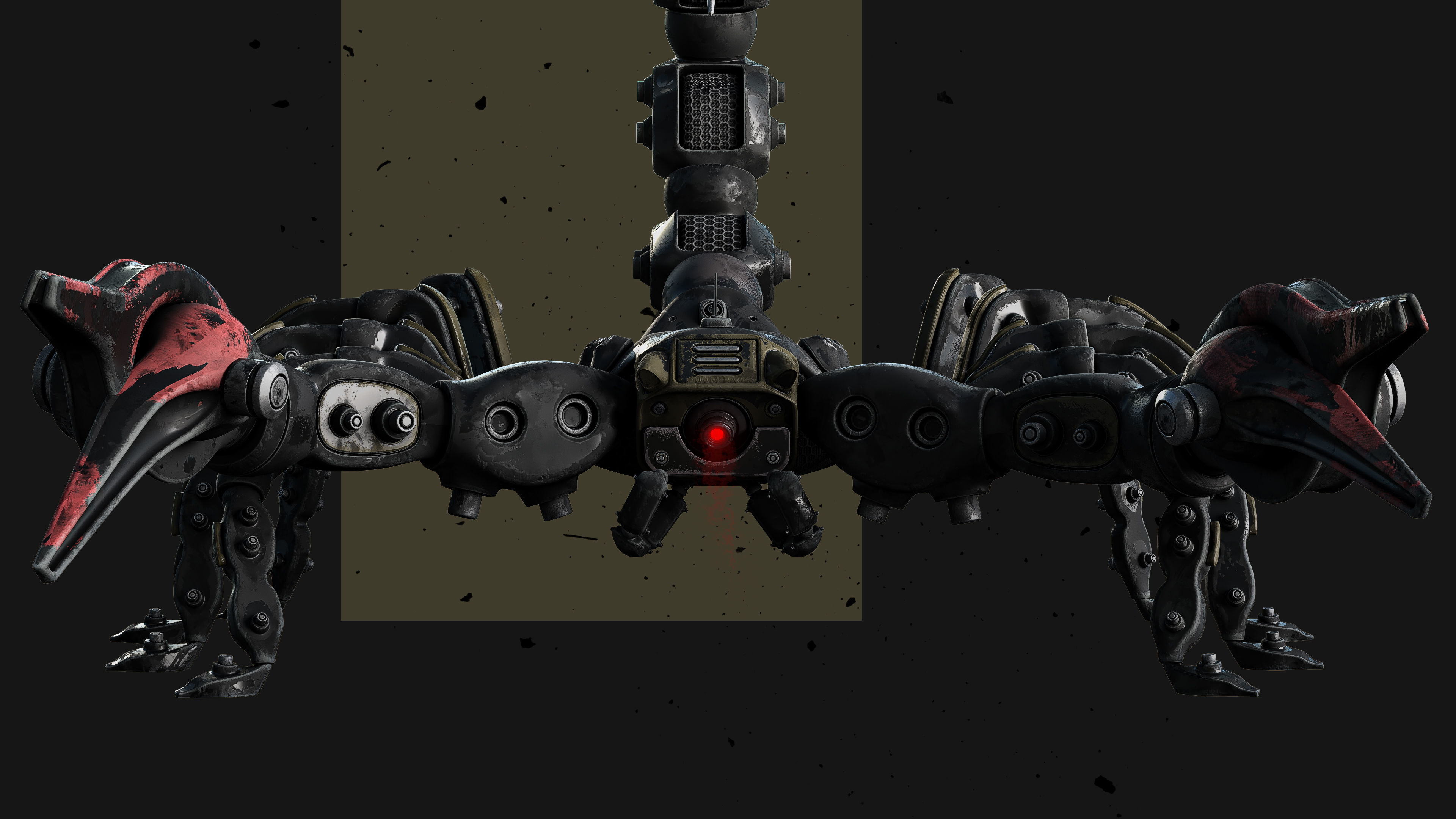 Scorpion Robot Low-poly 3D model_12