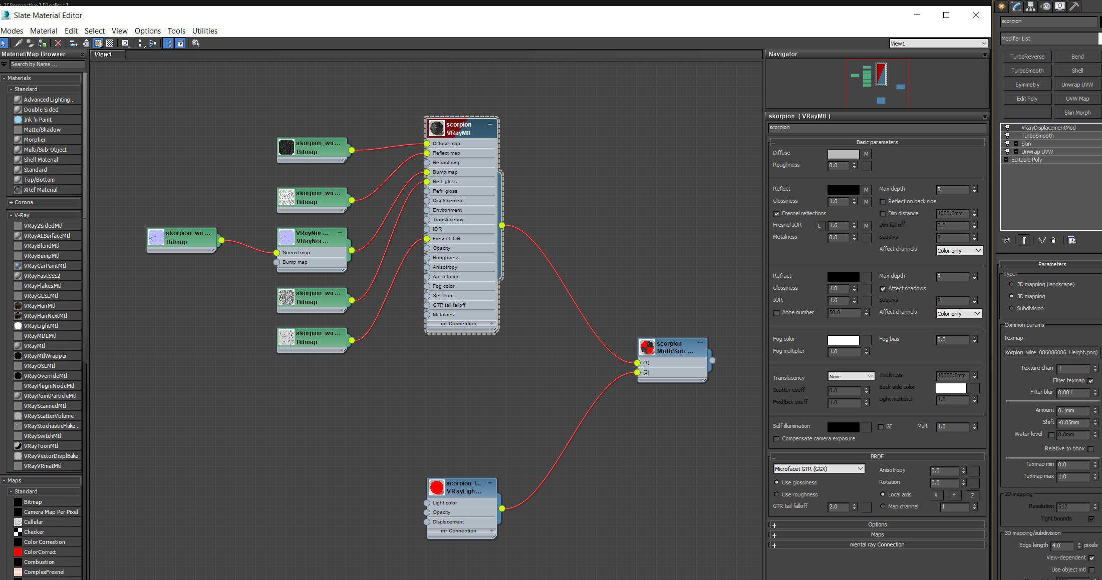 Scorpion Robot Low-poly 3D model_38