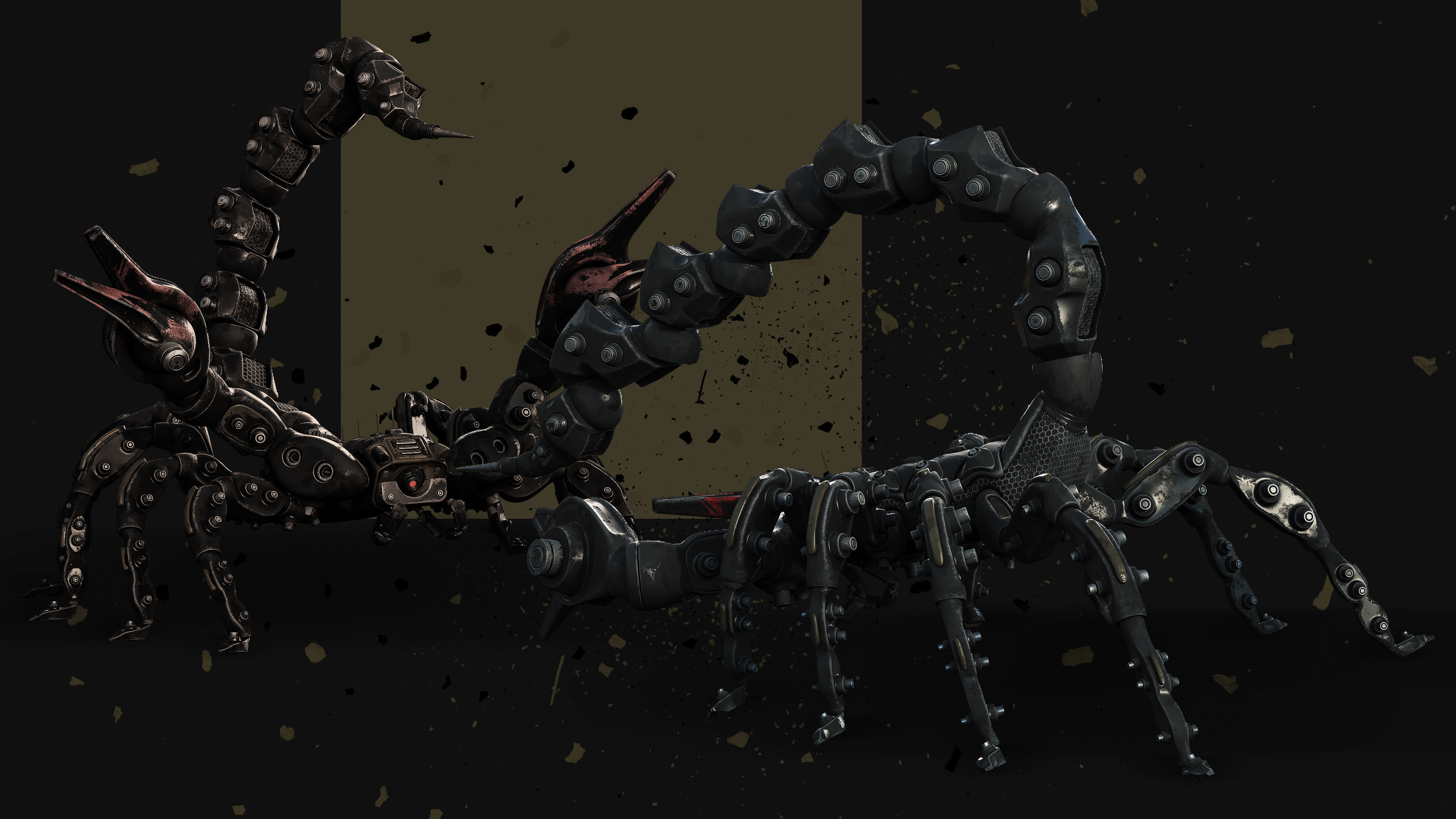 Scorpion Robot Low-poly 3D model_23