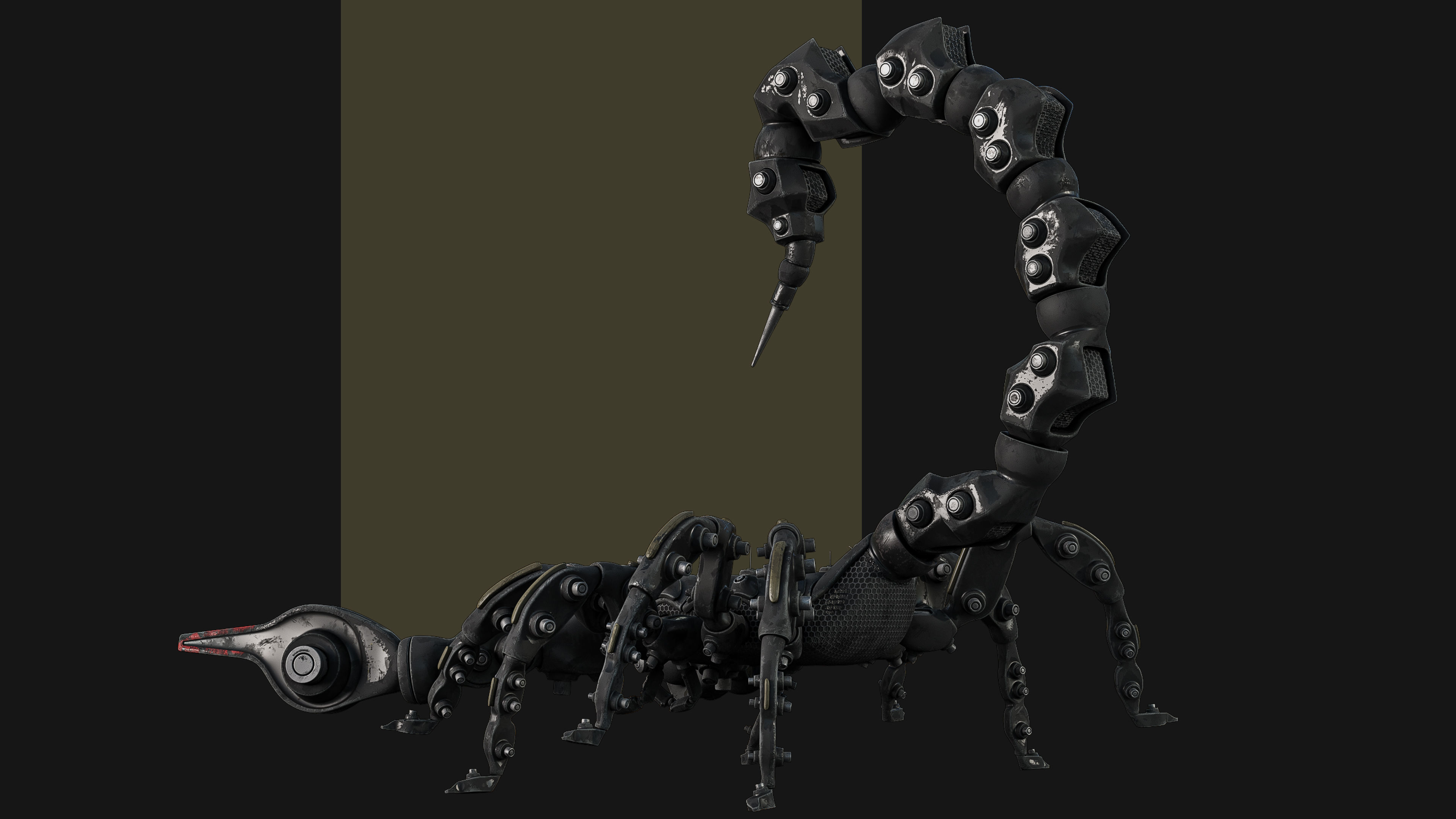 Scorpion Robot Low-poly 3D model_7