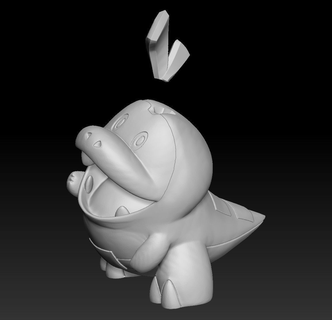 Pokemon Fuecoco Crocalor Skeledirge 3D print model_4