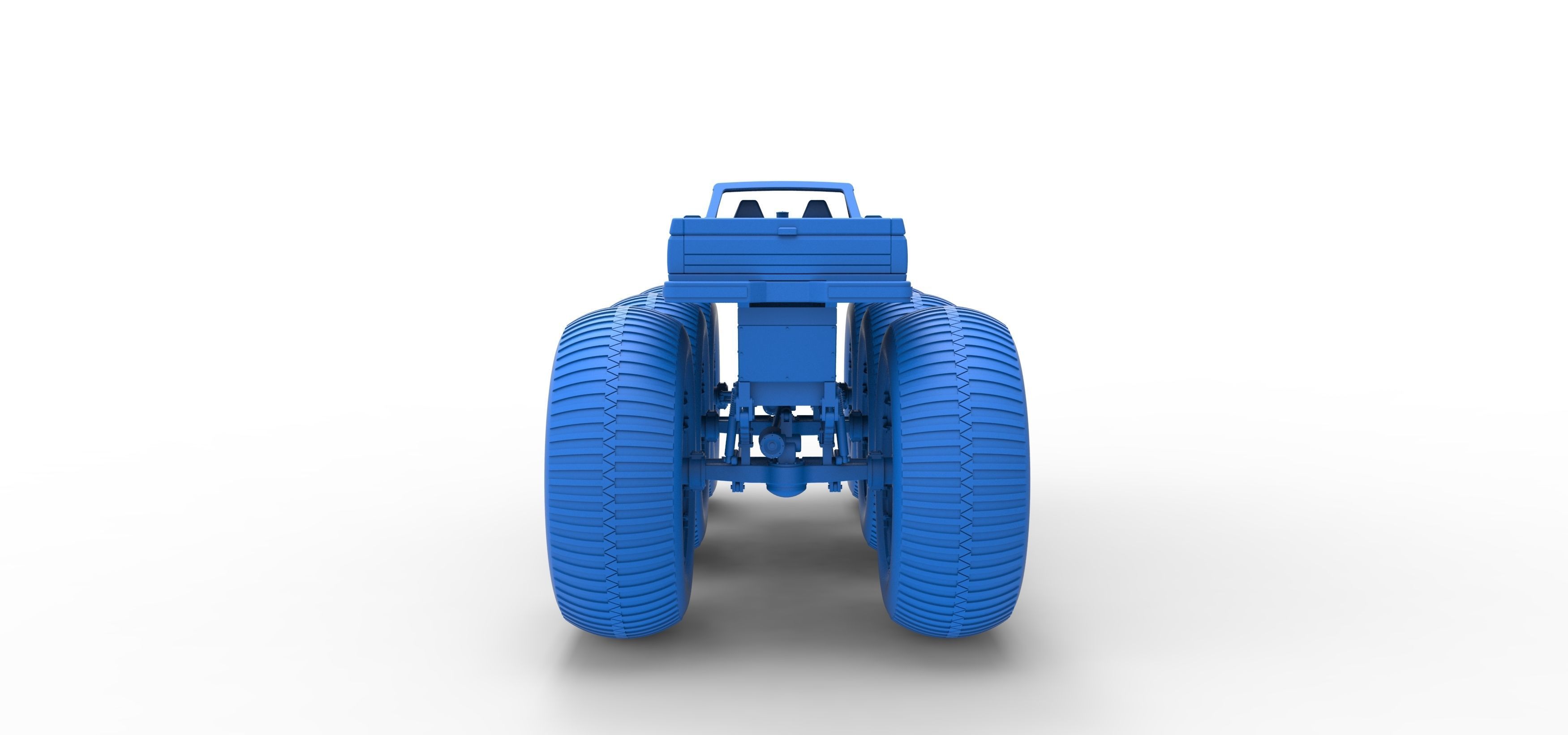 Monster Truck 6x6 concept Version 3 Scale 1 to 25 3D print model_33