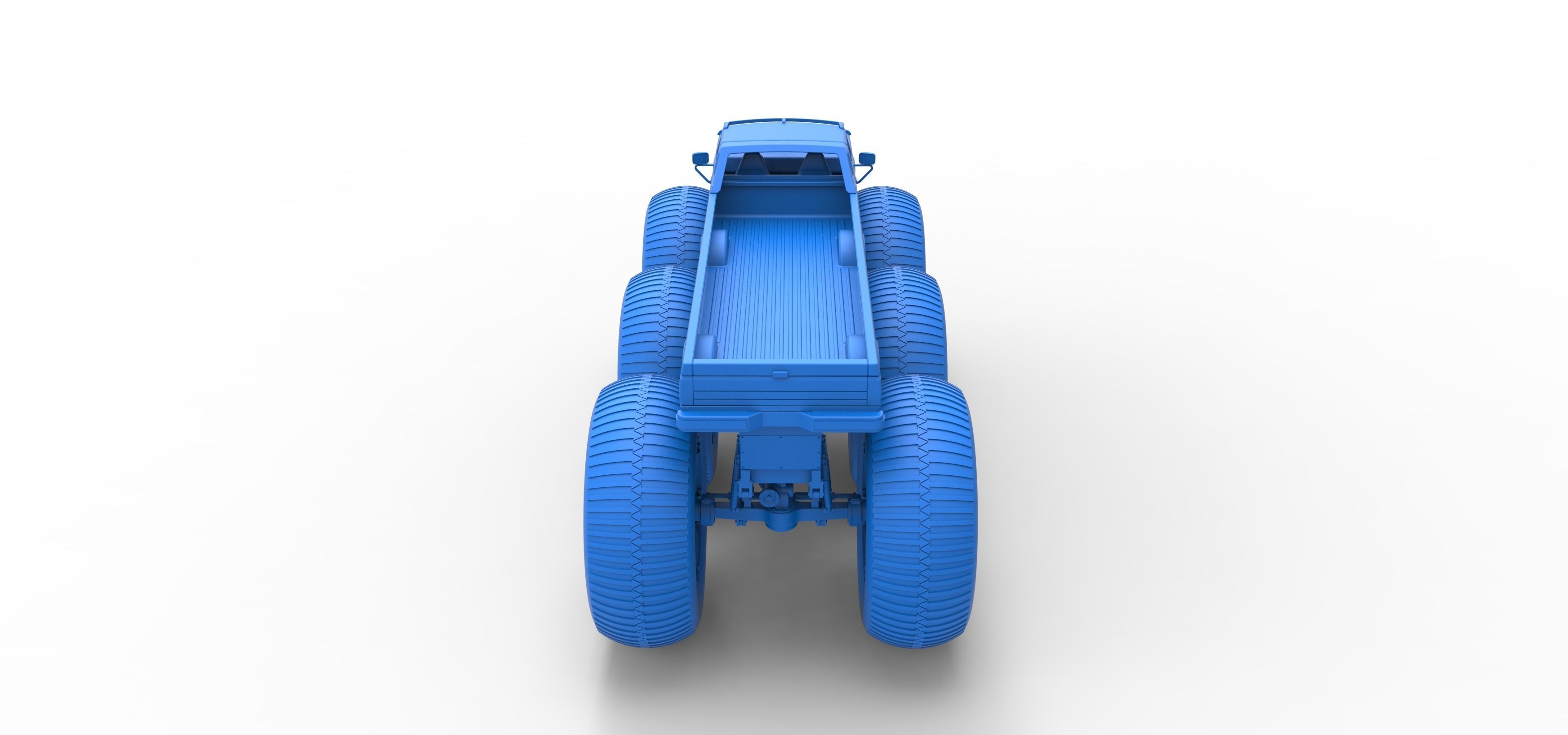 Monster Truck 6x6 concept Version 3 Scale 1 to 25 3D print model_34