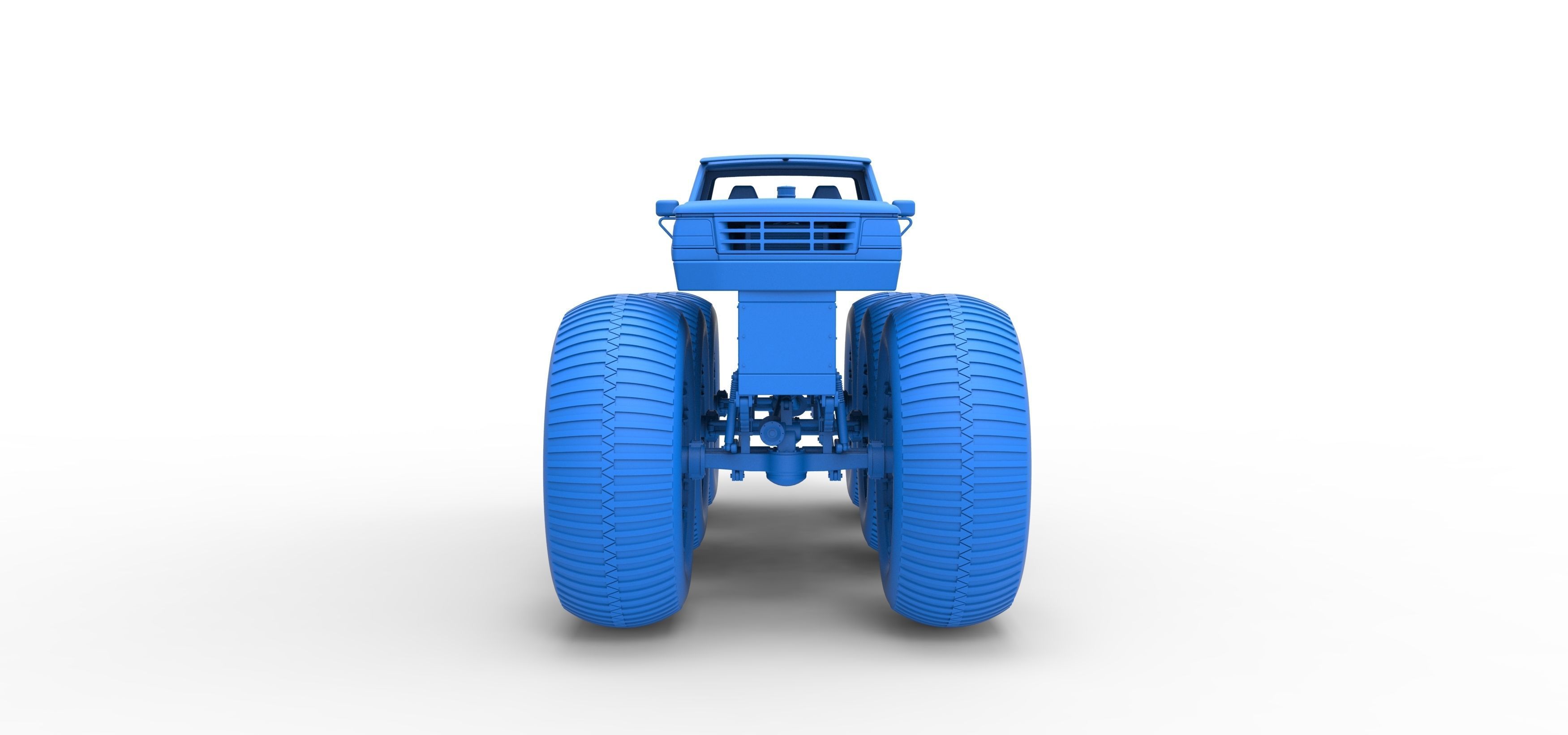 Monster Truck 6x6 concept Version 3 Scale 1 to 25 3D print model_24