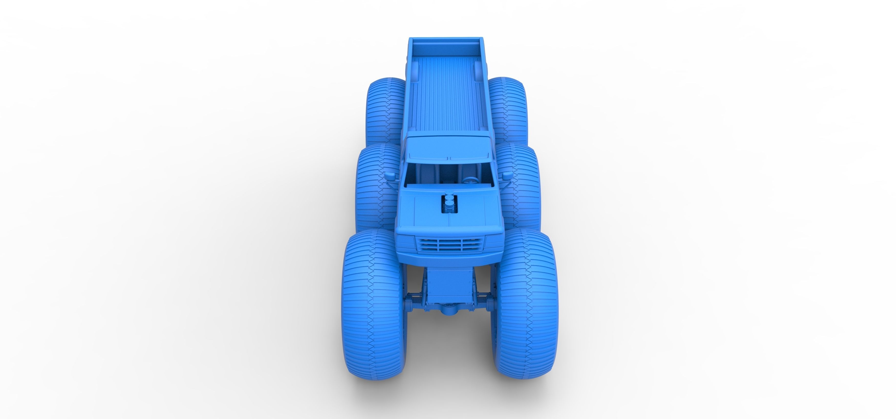 Monster Truck 6x6 concept Version 3 Scale 1 to 25 3D print model_25