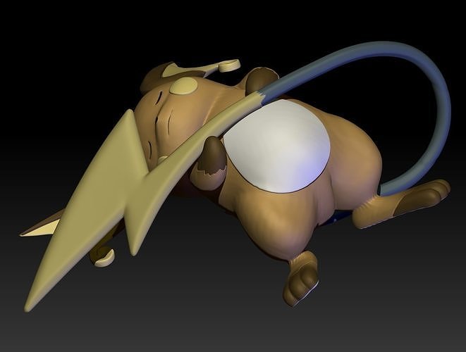 Pokemon Raichu 3D print model