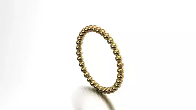 2mm beads Ring 3d model printable model us 7