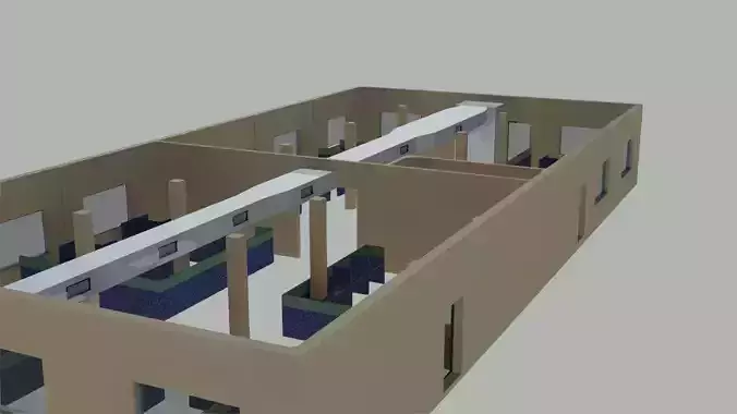 HVAC Central Line Route Duct Design - 02