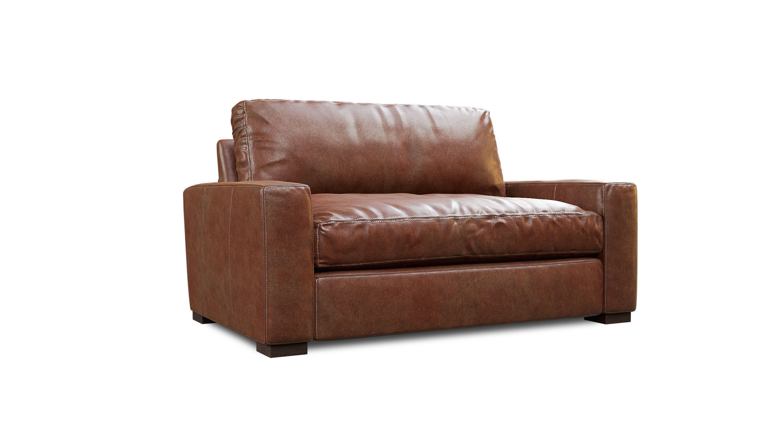 Maxwell Leather Chaise 3D Model Collection_19