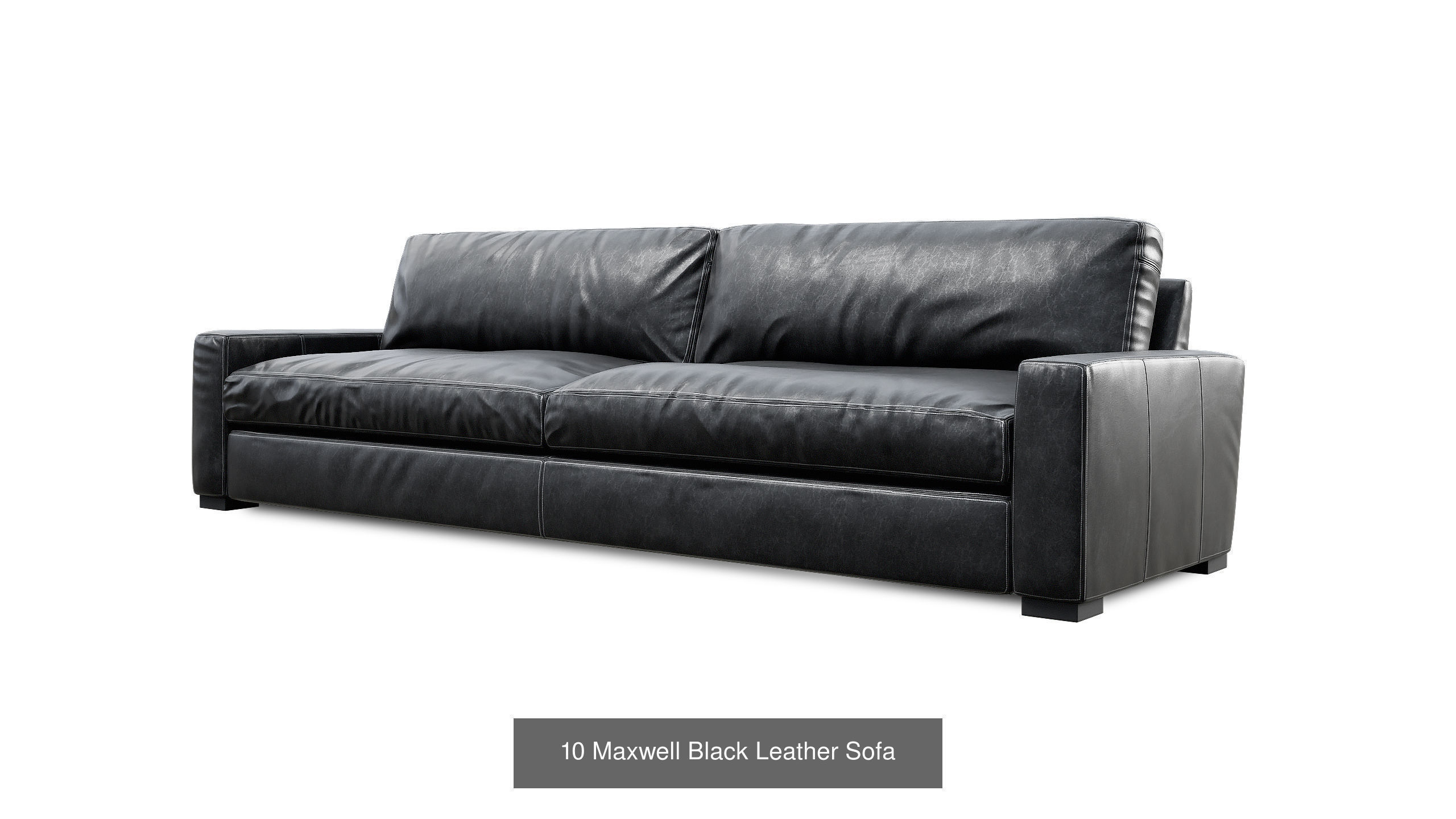 Maxwell Leather Chaise 3D Model Collection_14