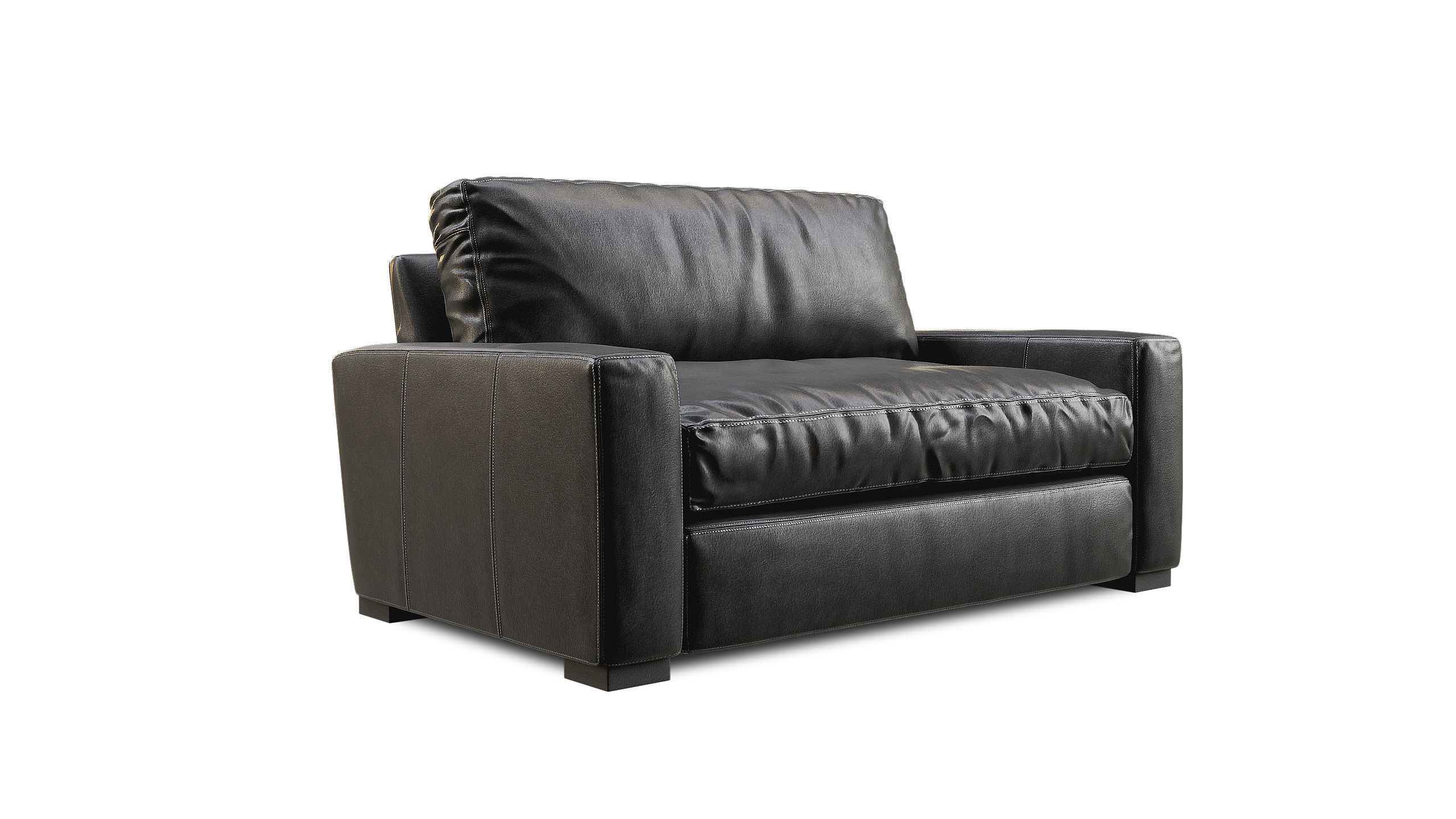 Maxwell Leather Chaise 3D Model Collection_9